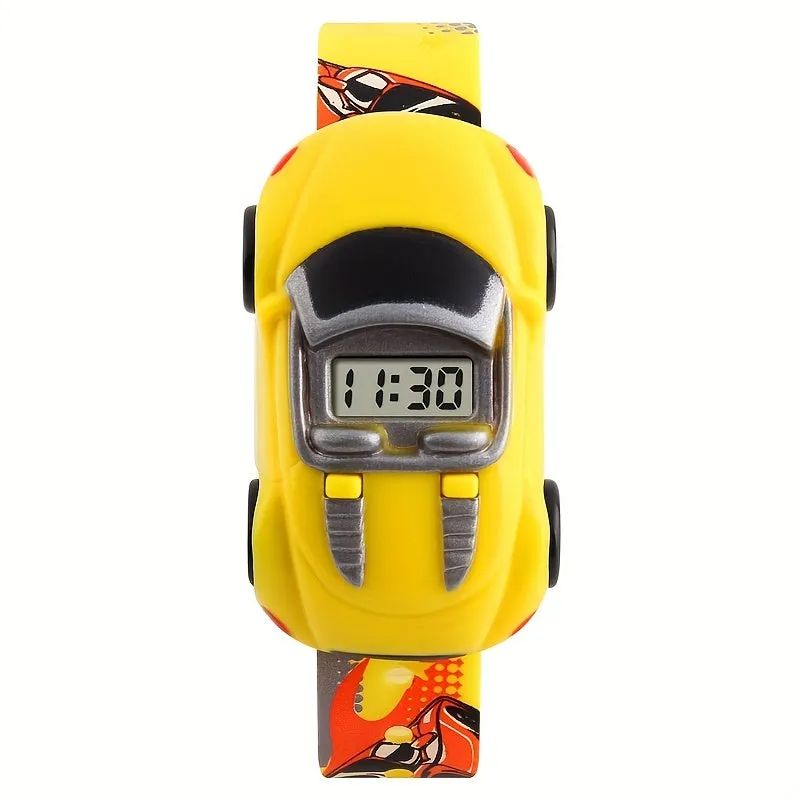 Kids Watch Small Car Shape Men and Women Children Digital Display Electronic Watch, Ideal choice for Gifts FS