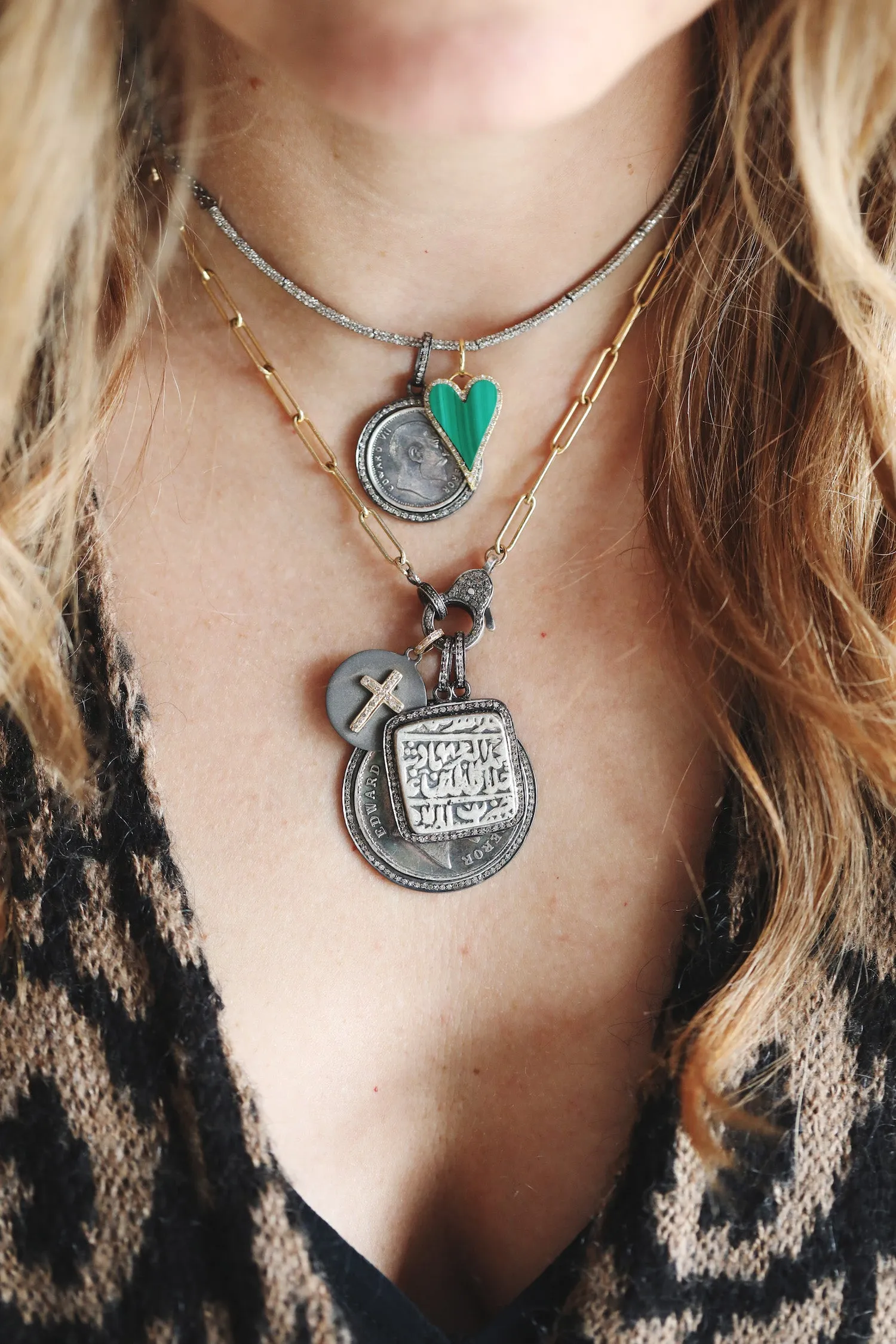 King Edward Diamond Coin Pendant