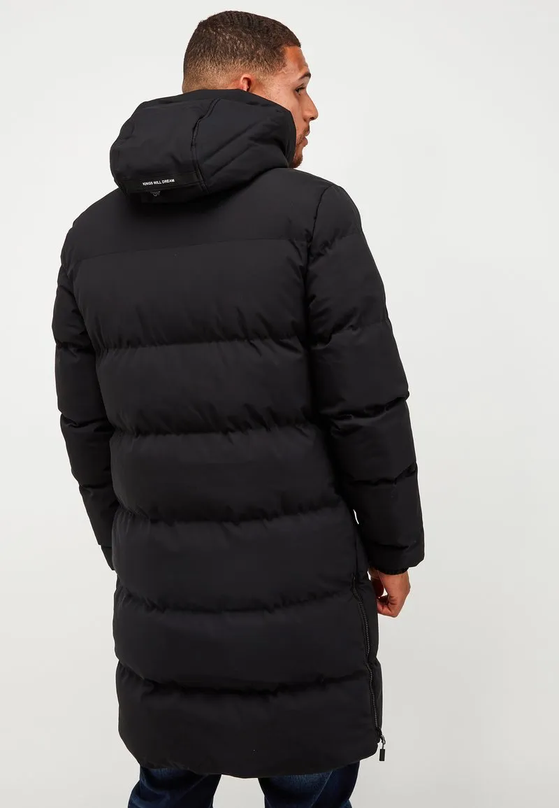 Kings Will Dream Montana Longline Puffer Parka Jacket Black