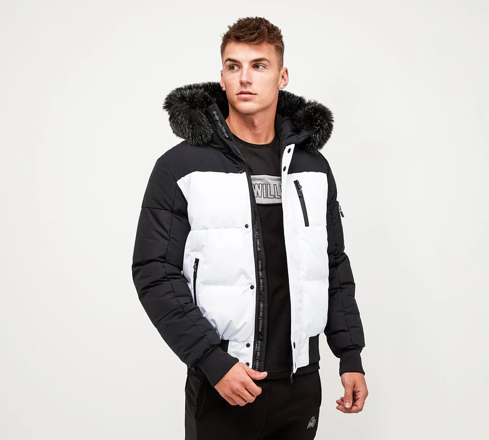Kings Will Dream Sanders Puffer Bomber White