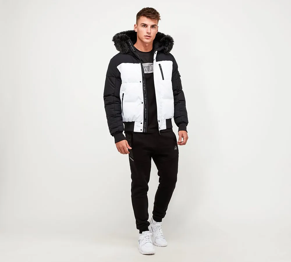 Kings Will Dream Sanders Puffer Bomber White