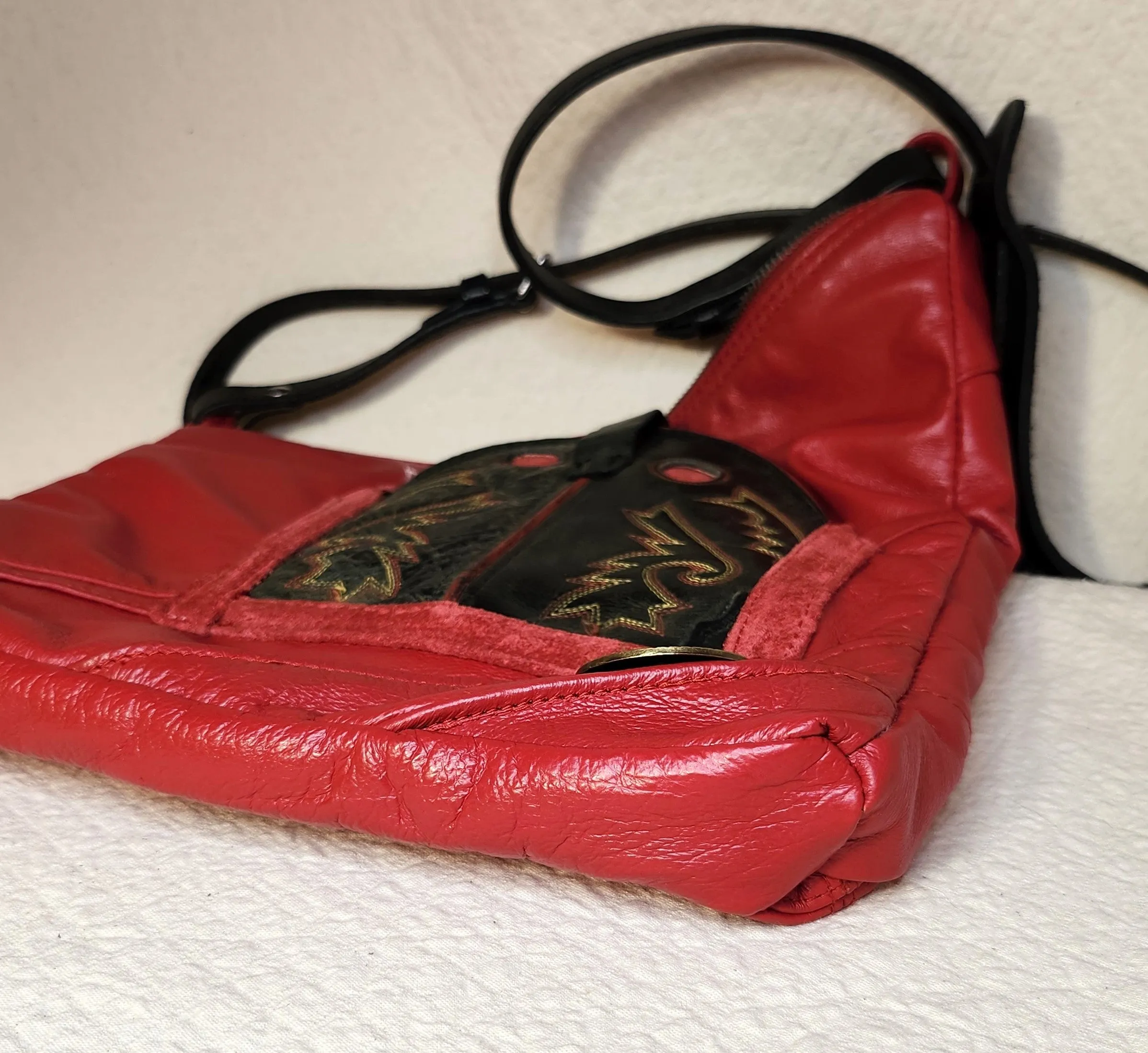 Kirsten Red Booted Bag