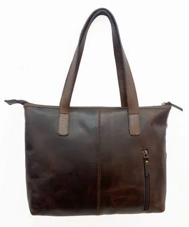 Klassy Cowgirl Leather Conceal Carry Handbag with diamond pattern hair on cowhide