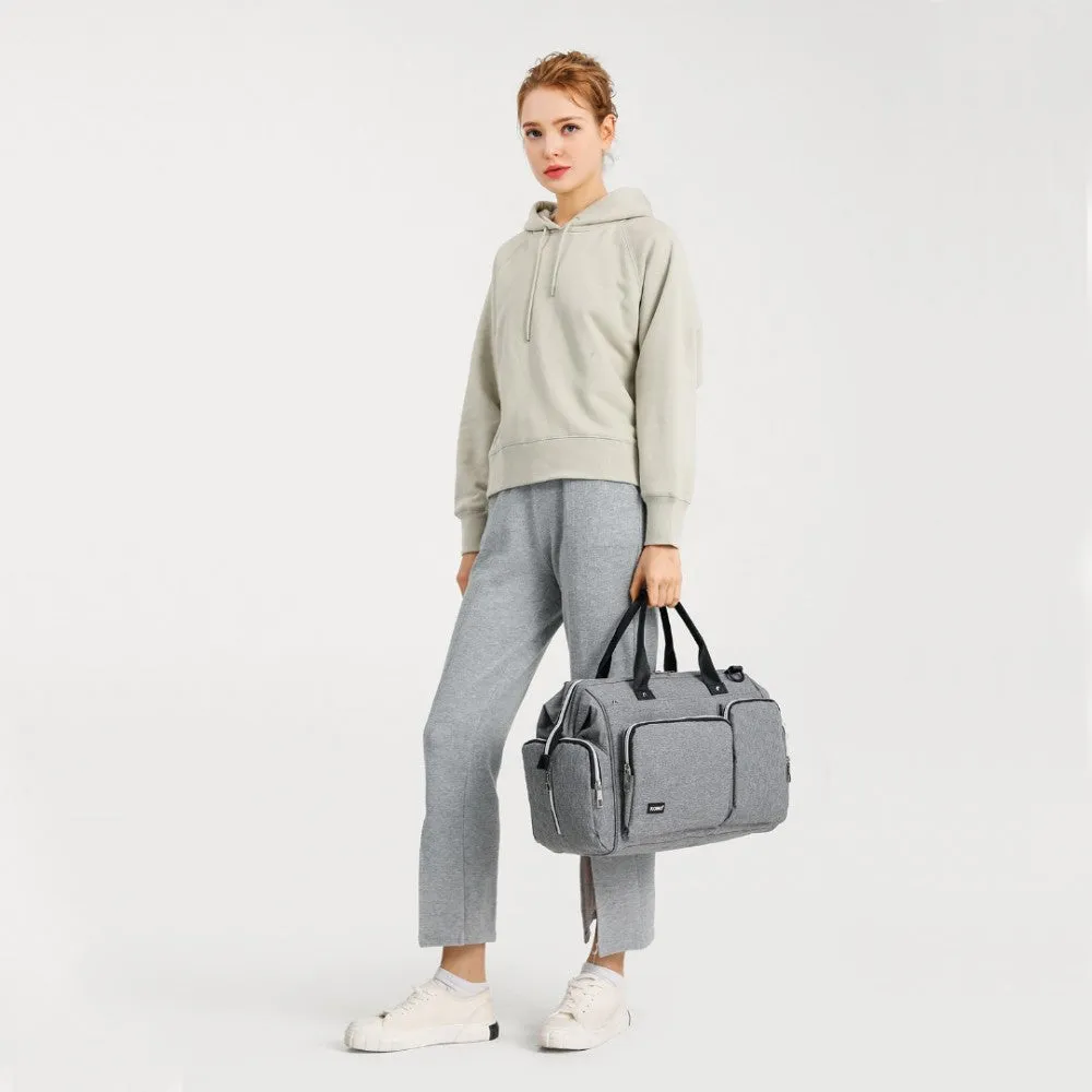Kono Multi-Compartment Maternity Bag - Grey