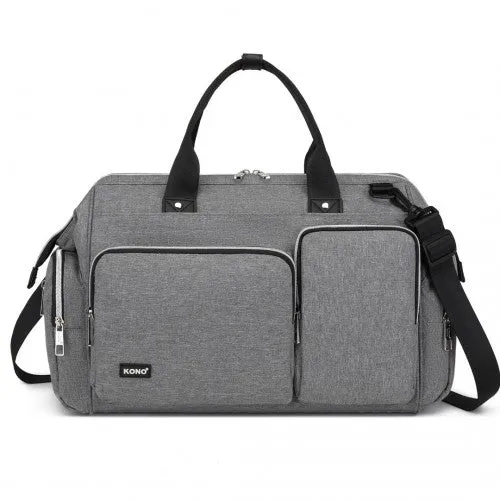 Kono Multi-Compartment Maternity Bag - Grey