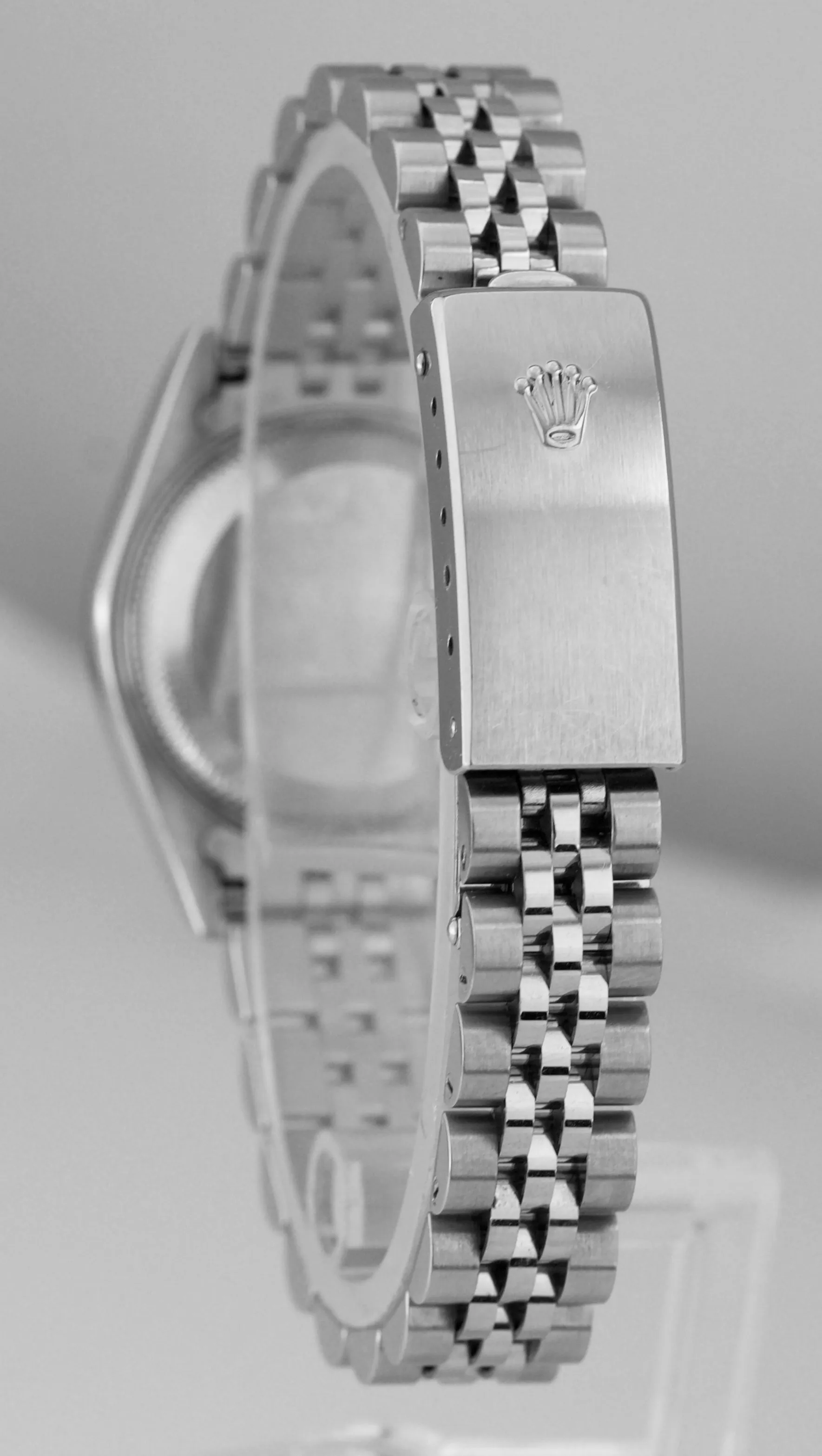 Ladies Rolex DateJust 26mm SILVER ANNIVERSARY Jubilee Stainless 18K Watch 79174