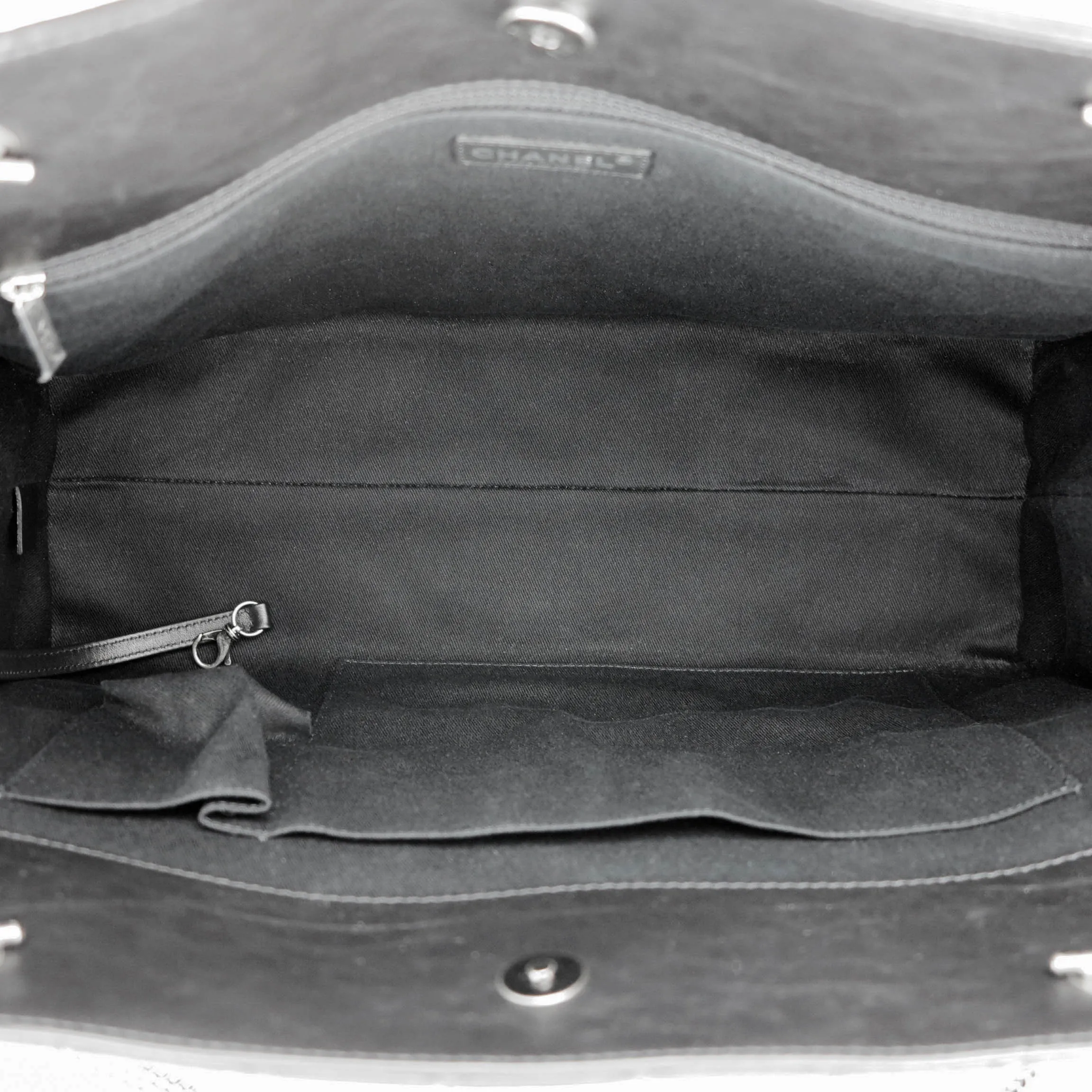 Large 2.55 Reissue Shopping Tote in Black Aged Calfskin