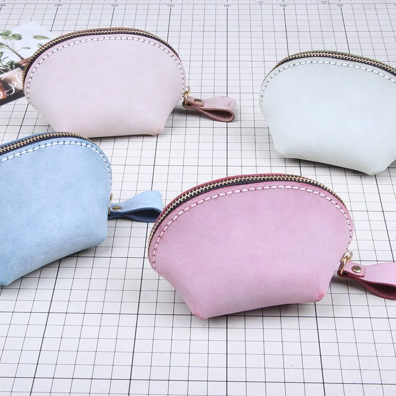 Leather Coin Pouch Kit DIY Leather Shell Coin Wallet Kits DIY Eco Leather Project DIY Leather Kit