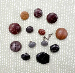 Leather like Button Assortment