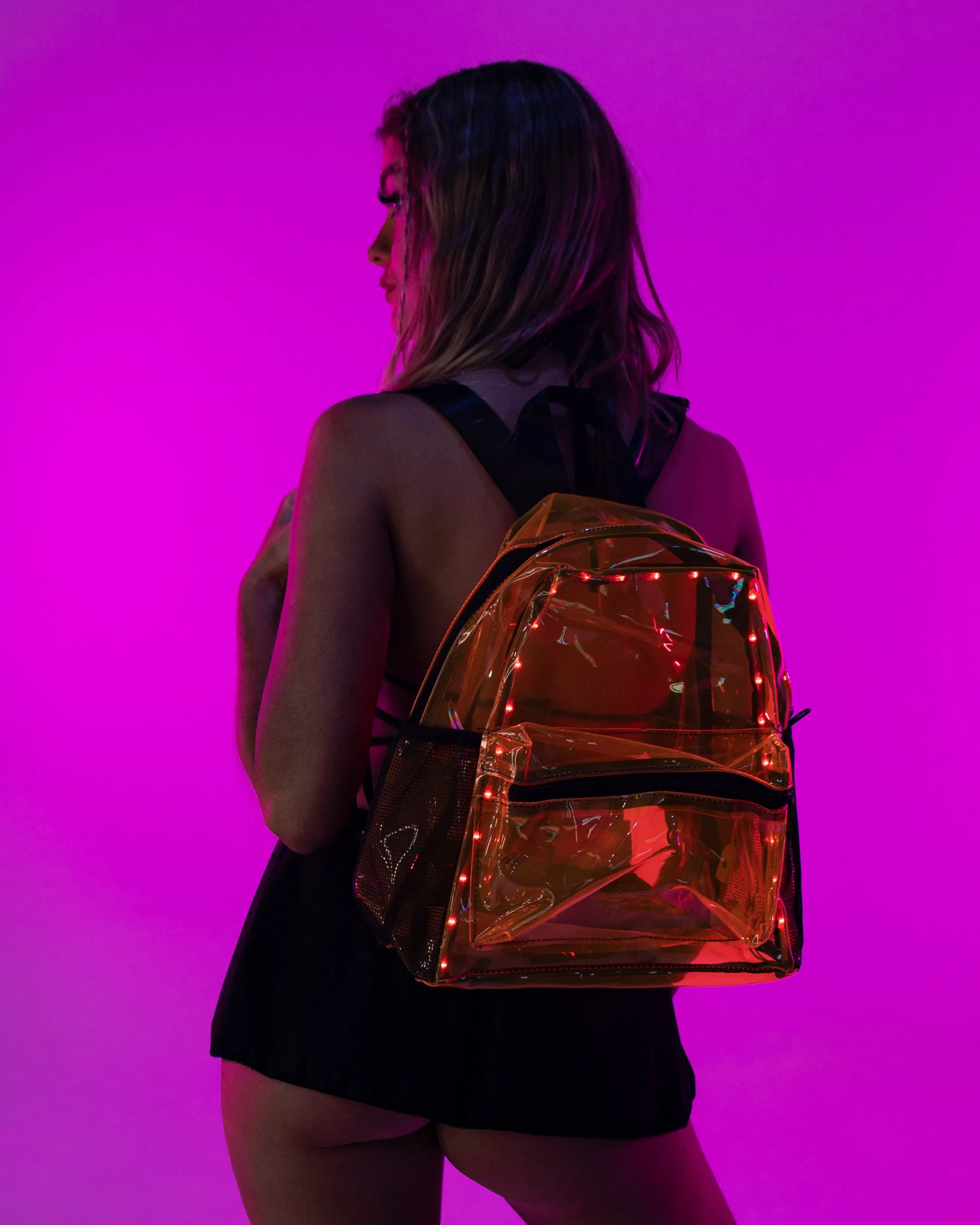 LED Clear Backpack