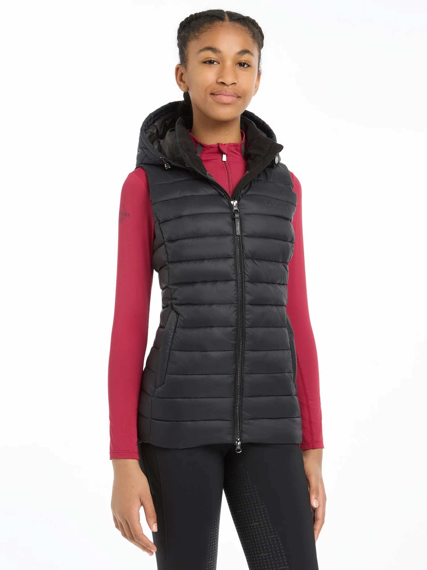 LeMieux Black Young Rider Milly Puffer Gilet