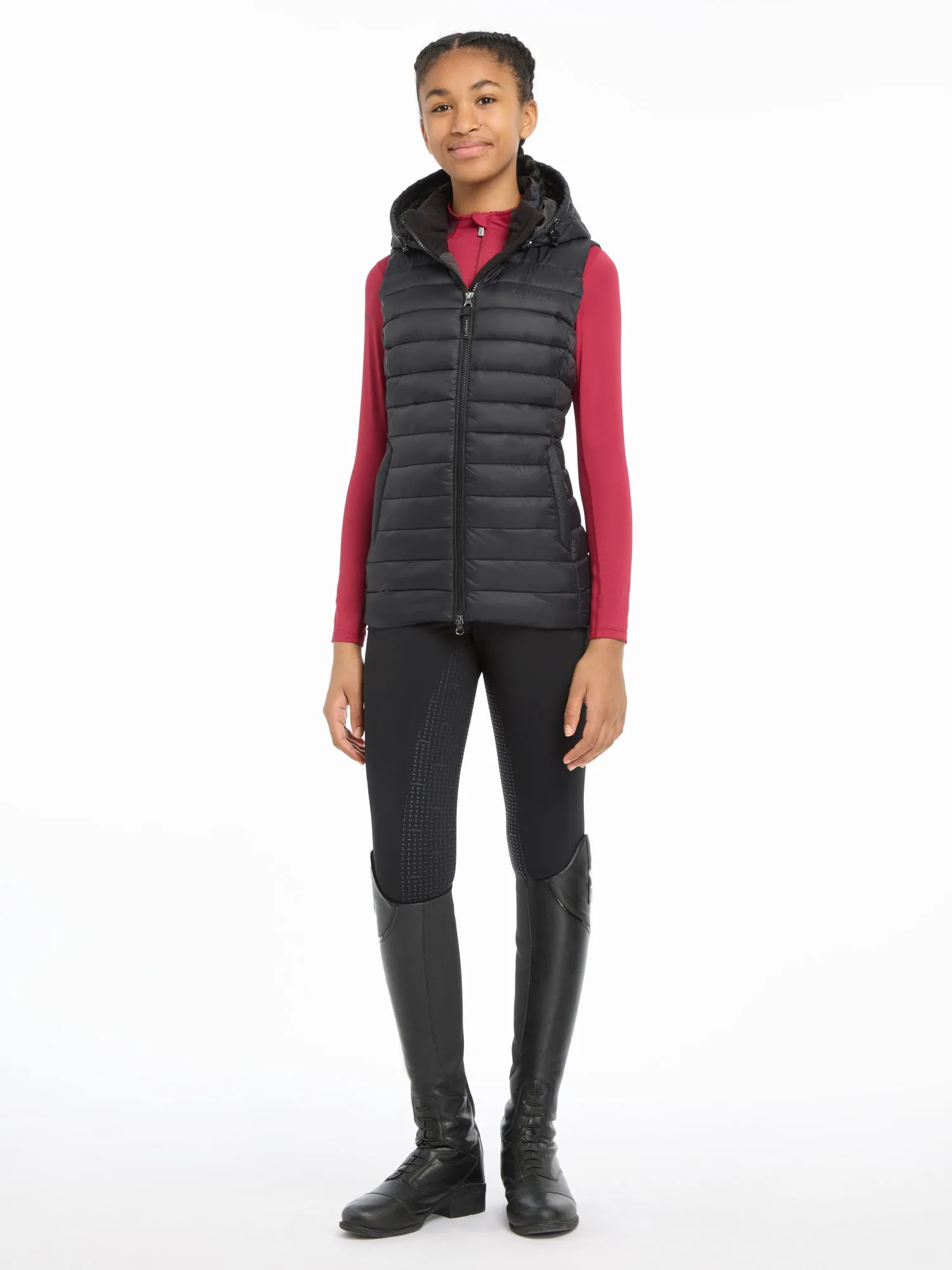 LeMieux Black Young Rider Milly Puffer Gilet