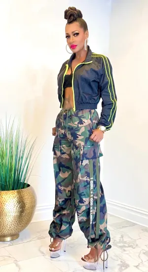 LETS GO | CAMO CARGO PANTS