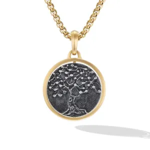 Life and Death Amulet Enhancer in Silver and Yellow Gold