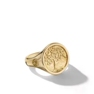 Life and Death Ring in 18K Yellow Gold, Size 9