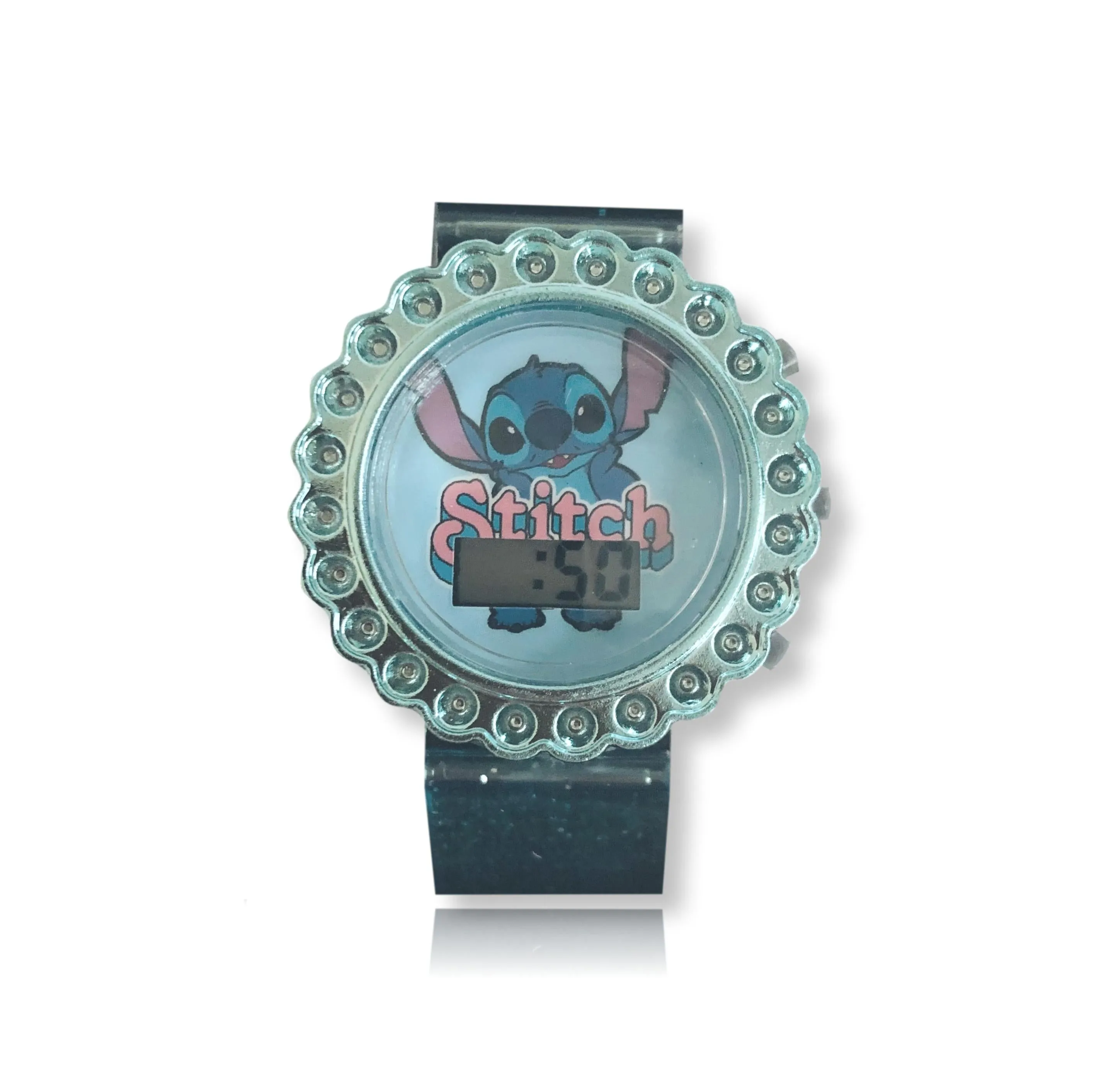 Lilo and Stitch Digital Watch for Girls Disney Stitch Kids Flashing LCD Watch Blue