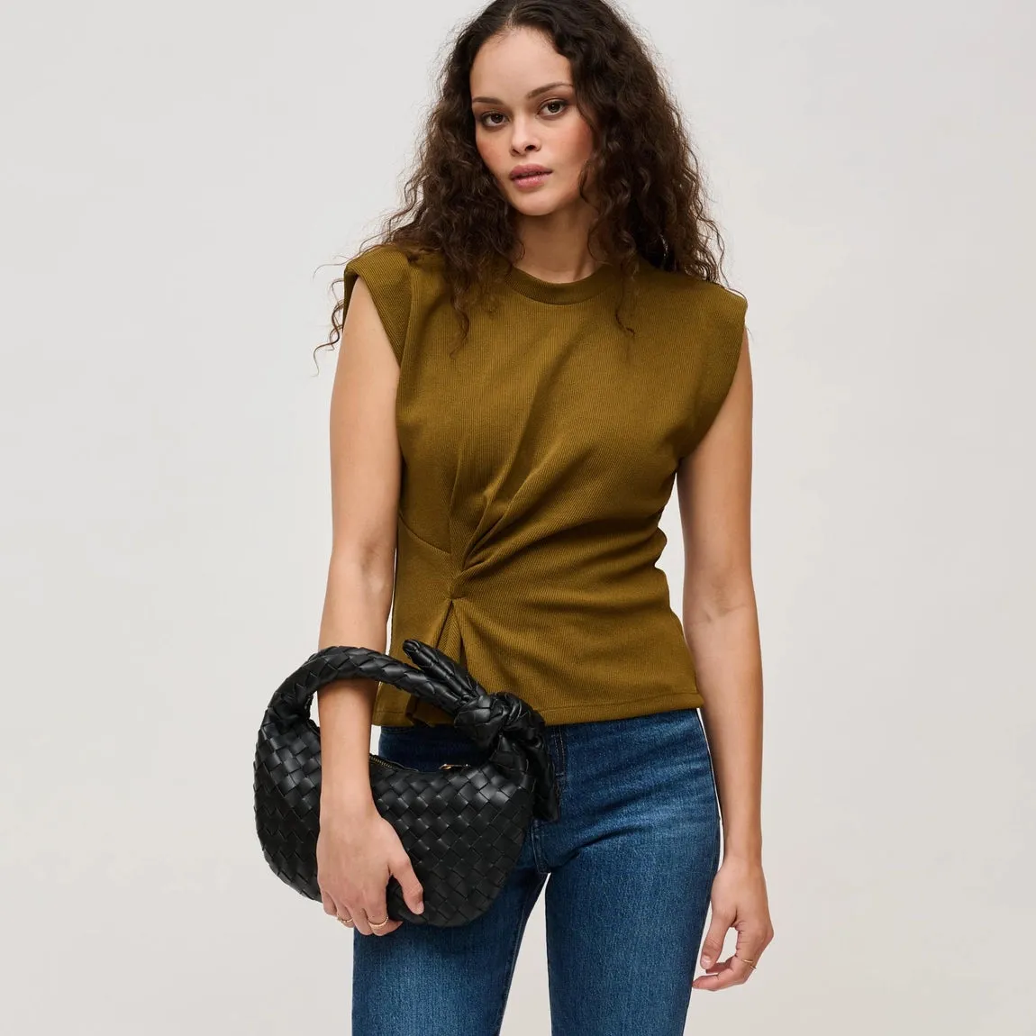 Lizbeth Woven Knot Clutch