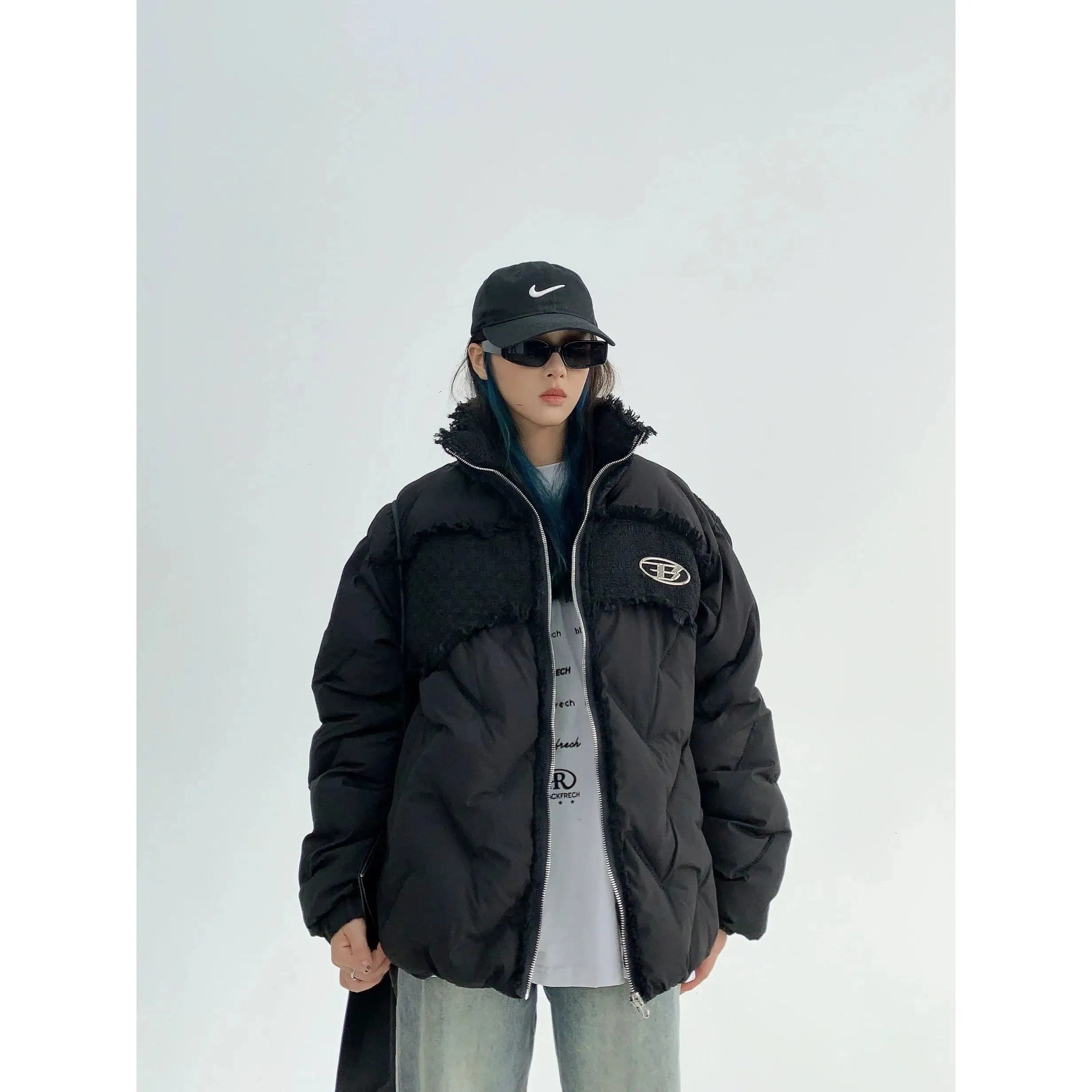 Logo Patch Puffer Jacket