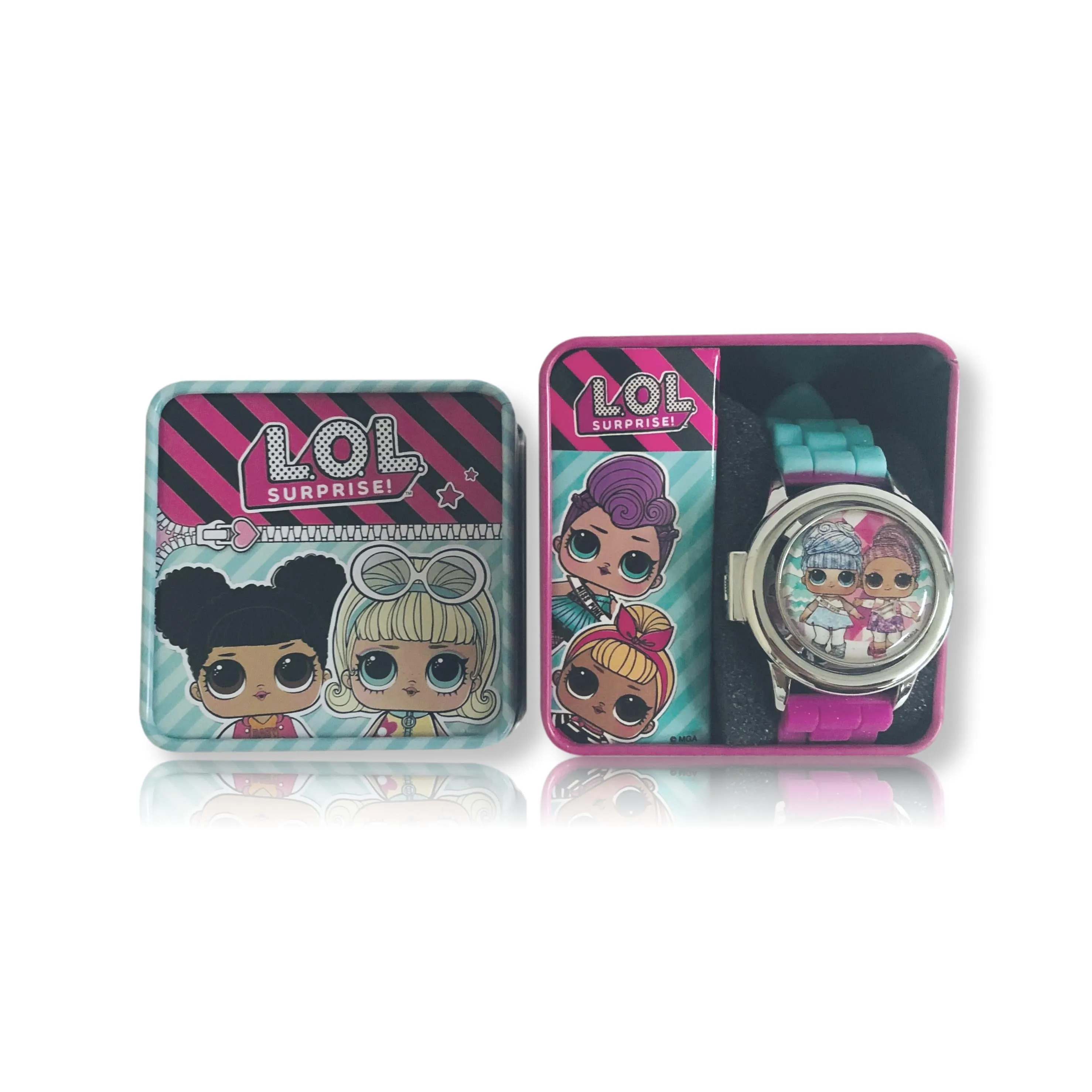LOL Dolls Digital Watch for Girls Kids Spinner LCD Watch Multicolor
