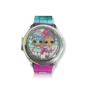 LOL Dolls Digital Watch for Girls Kids Spinner LCD Watch Multicolor