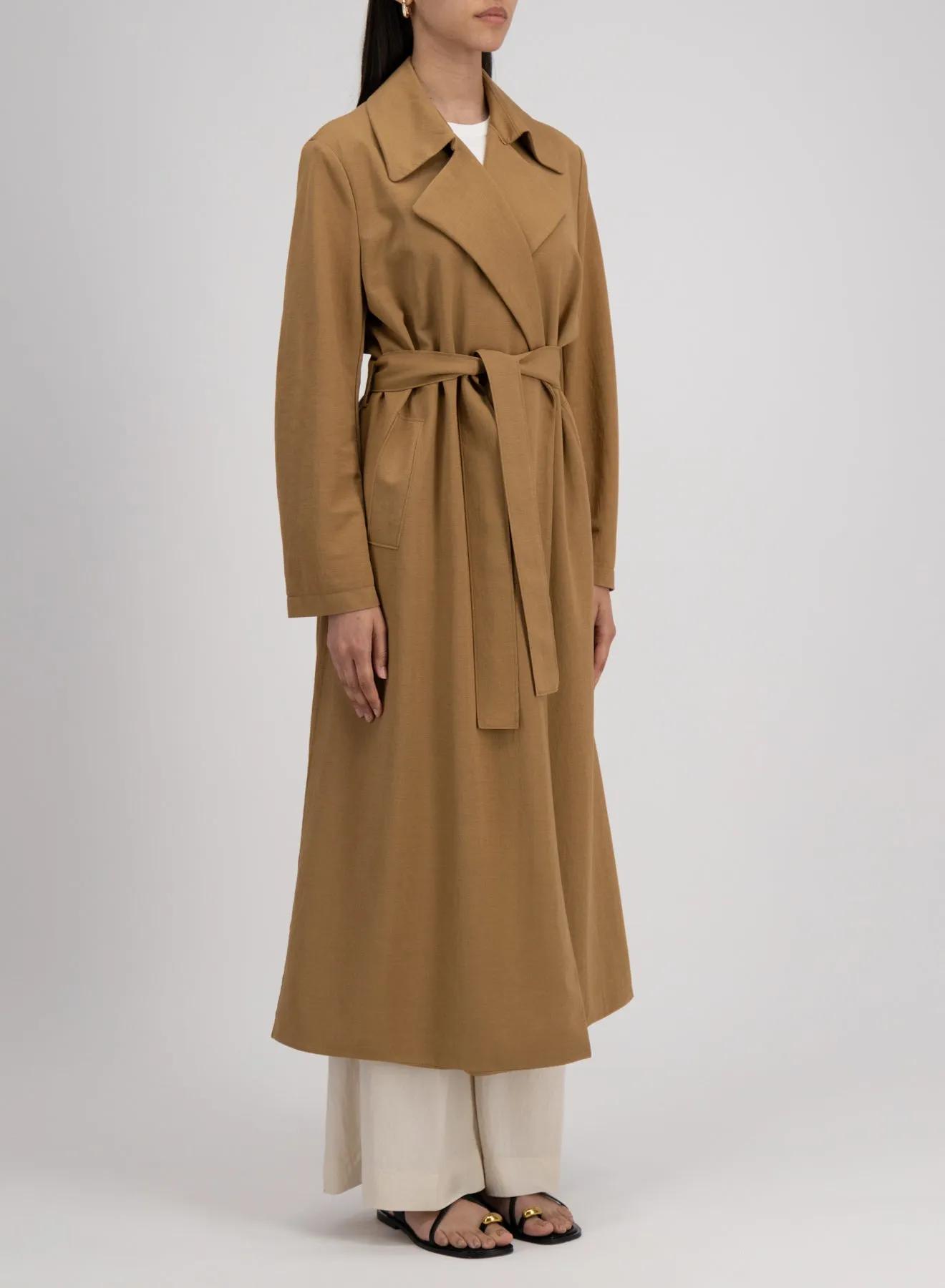 Long trench rayon