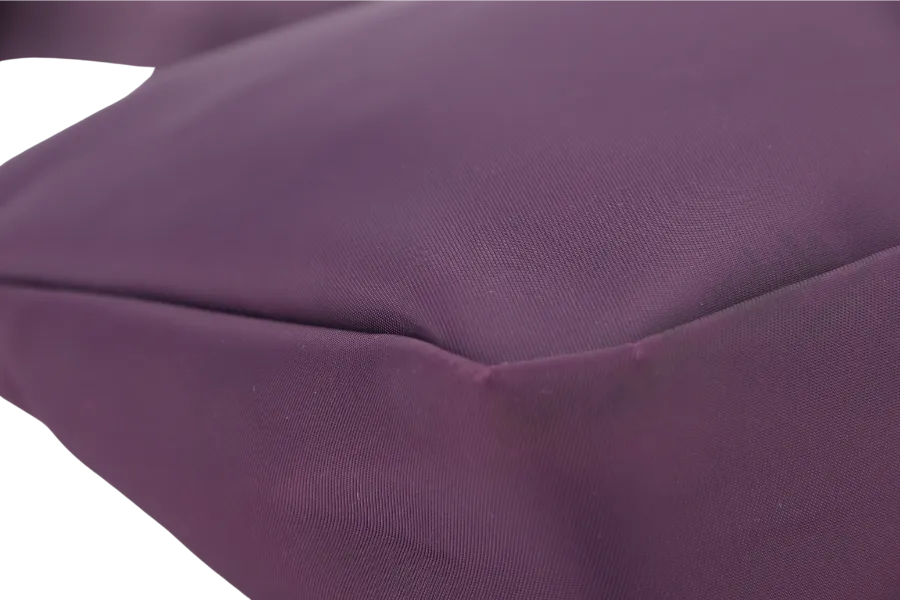 LONGCHAMP MESSENGER PURPLE NYLON SILVER HARDWARE