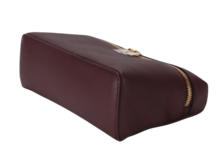 LORO PIANA EXTRA POCKET L19 AZUKI BEANS (Q07N) COLOR GRAINED CALFSKIN GOLD HARDWARE WITH STRAP, DUST COVER AND BOX