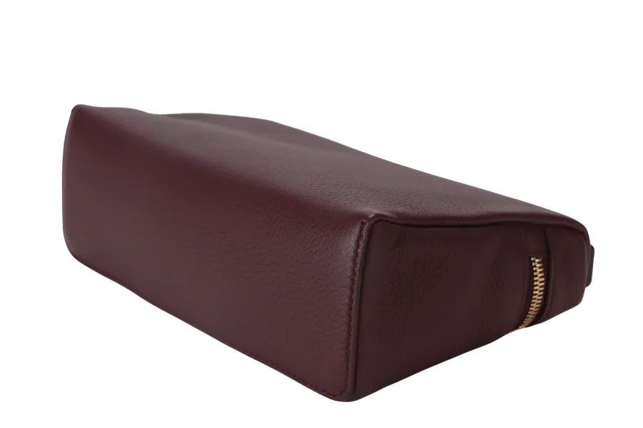 LORO PIANA EXTRA POCKET L19 AZUKI BEANS (Q07N) COLOR GRAINED CALFSKIN GOLD HARDWARE WITH STRAP, DUST COVER AND BOX