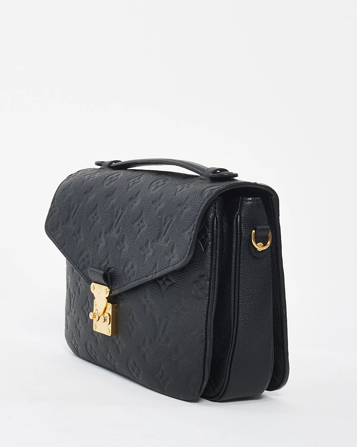 Louis Vuitton Black Monogram Empreinte Leather Pochette Metis Bag