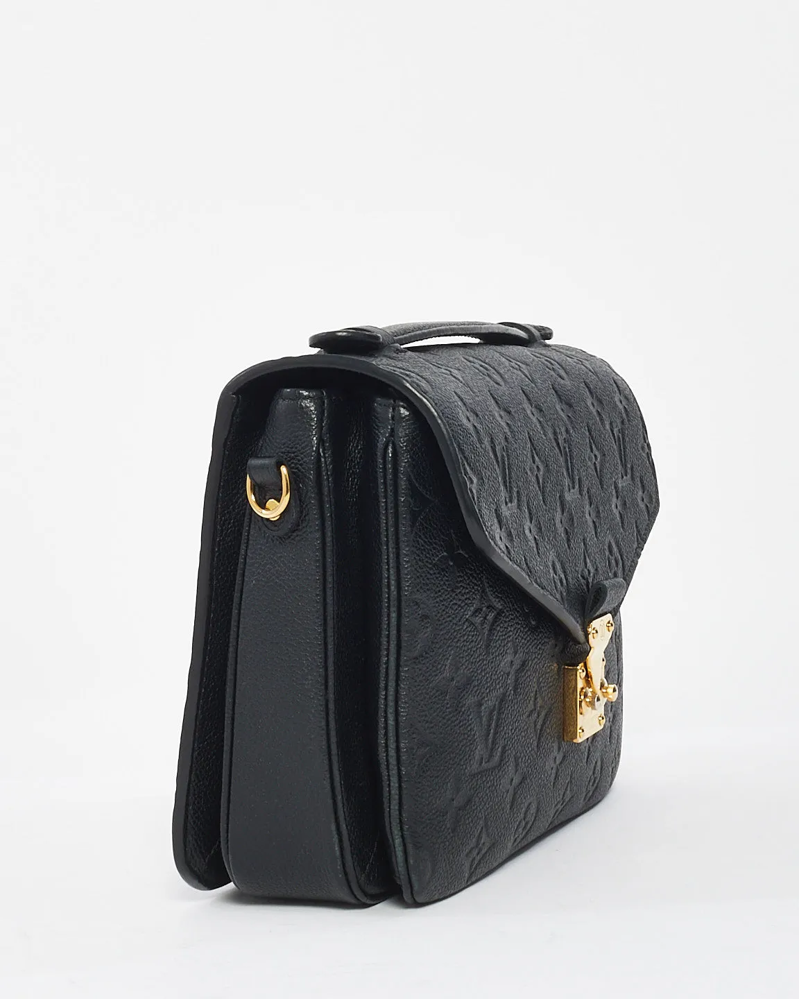 Louis Vuitton Black Monogram Empreinte Leather Pochette Metis Bag