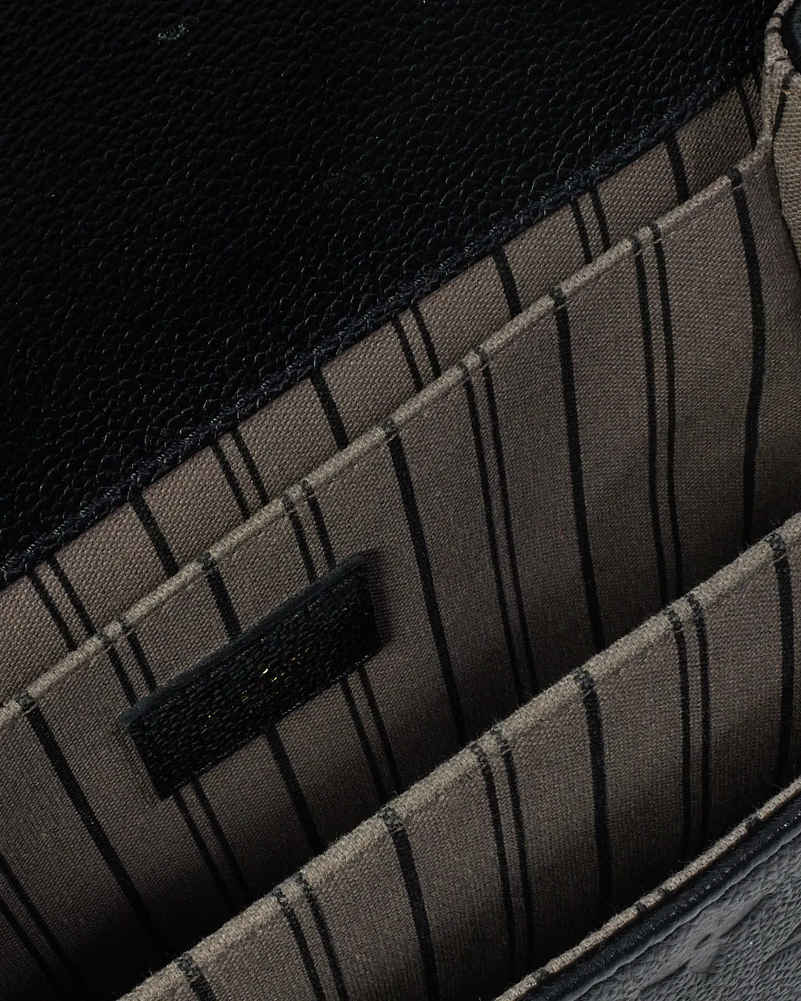 Louis Vuitton Black Monogram Empreinte Leather Pochette Metis Bag