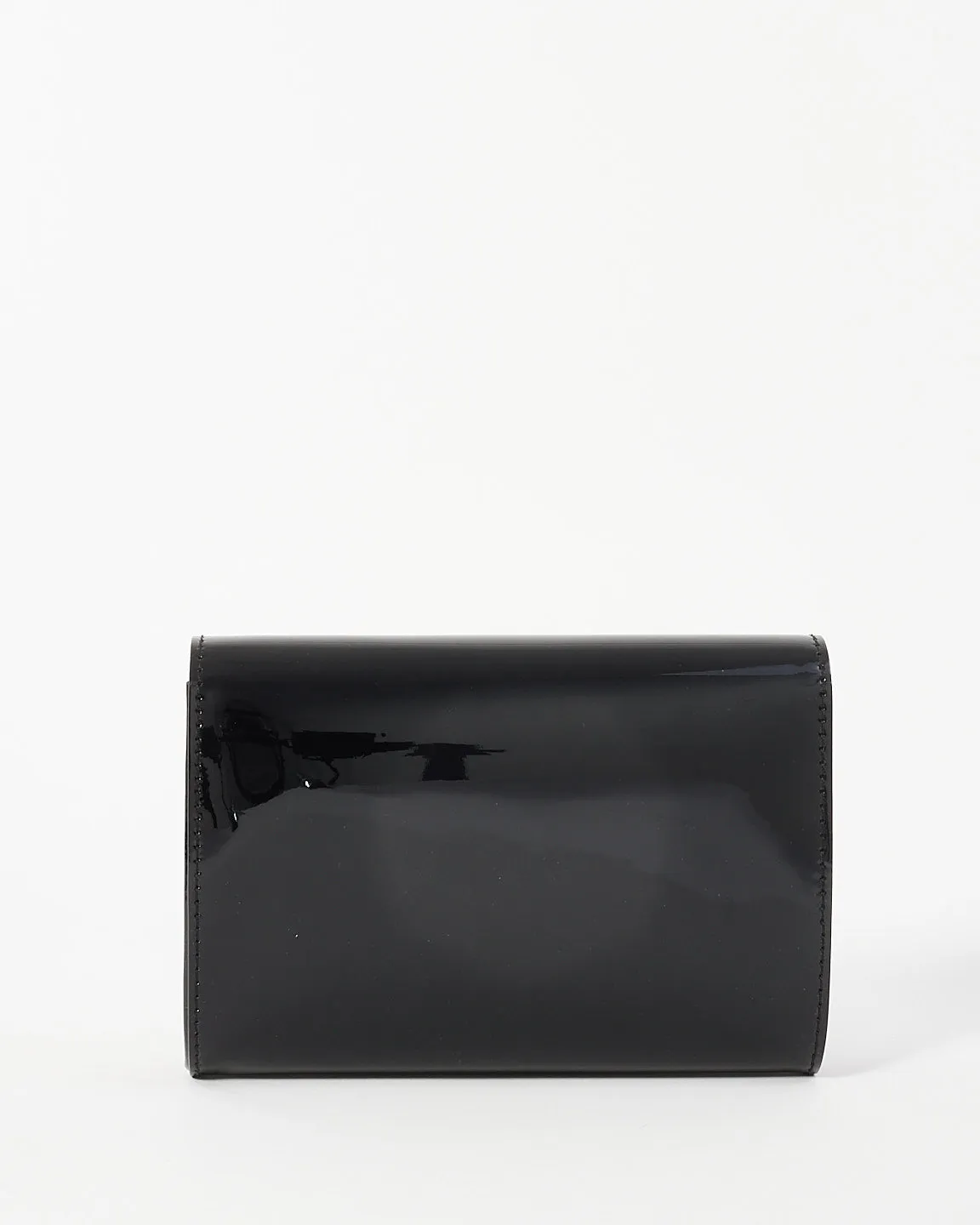 Louis Vuitton Black Patent Leather Chain Louise PM Bag