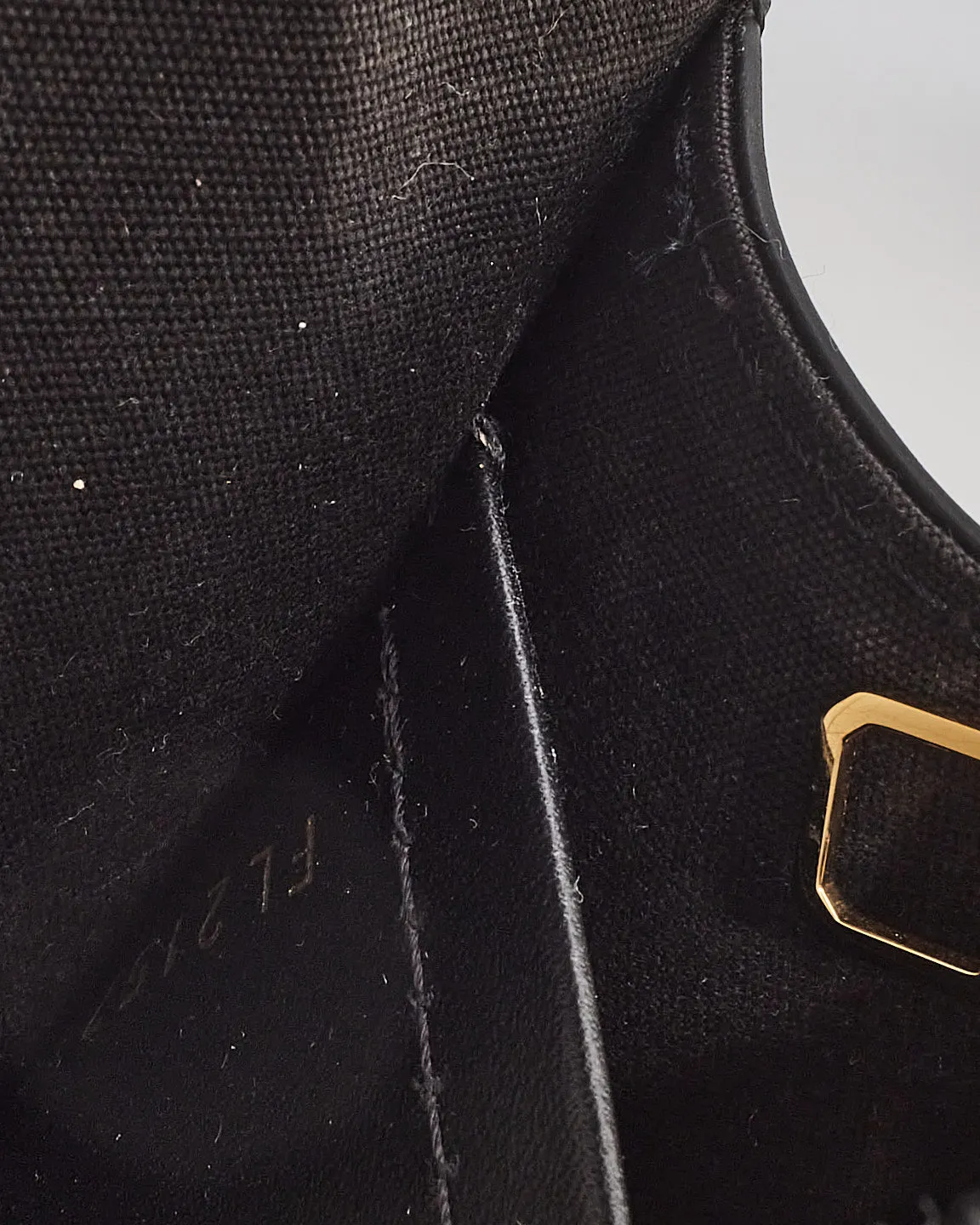 Louis Vuitton Black Patent Leather Chain Louise PM Bag