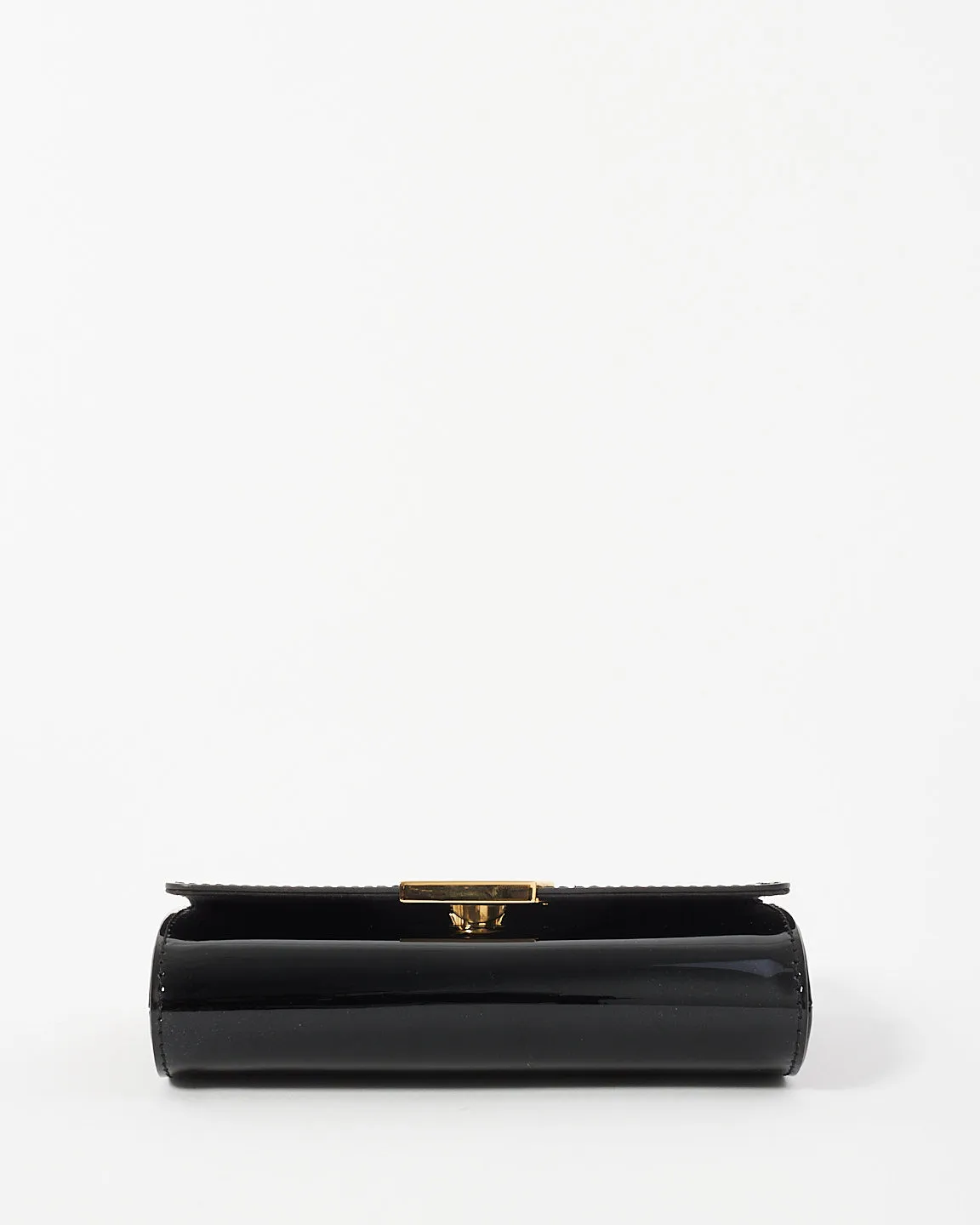 Louis Vuitton Black Patent Leather Chain Louise PM Bag