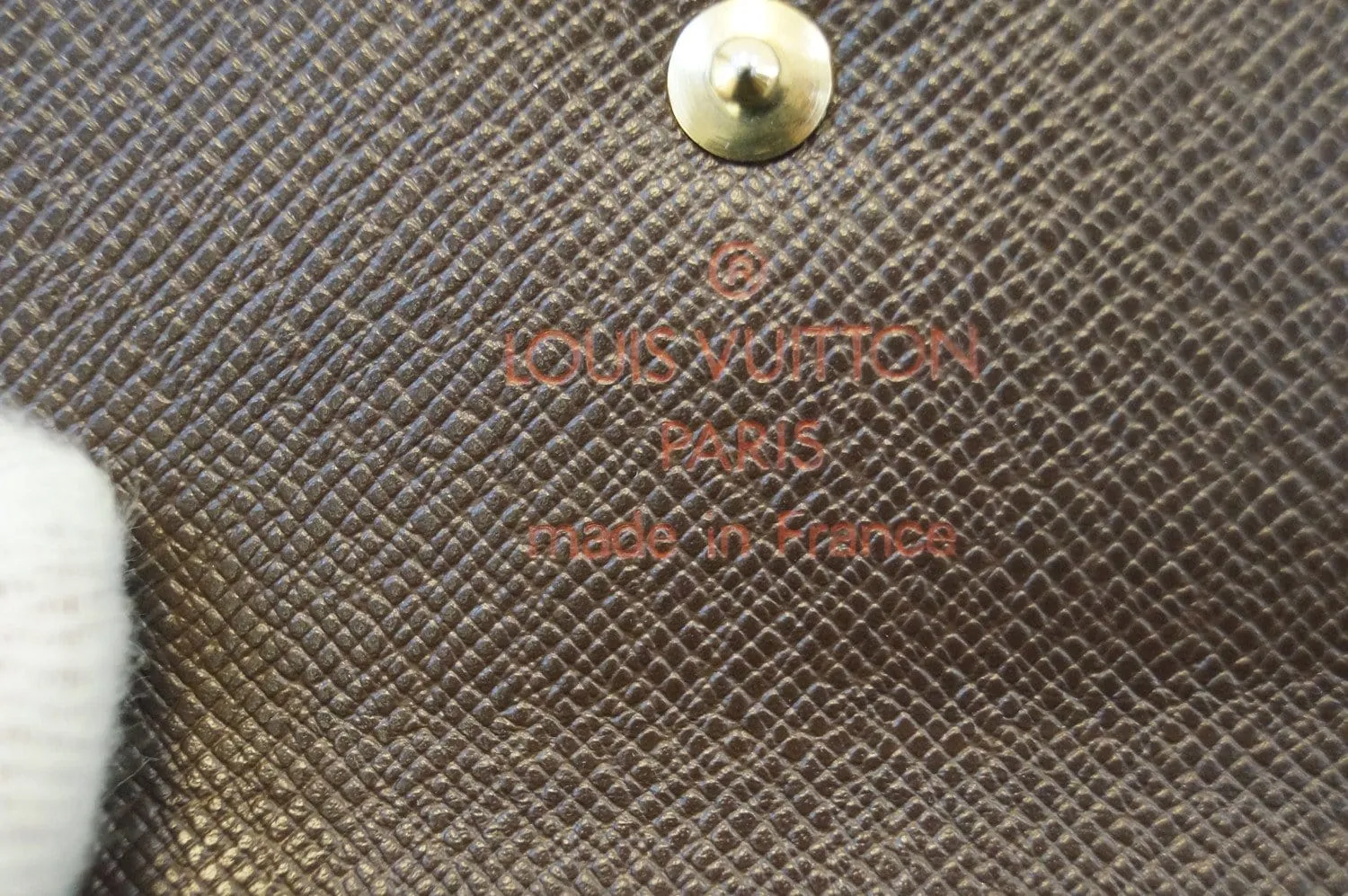 LOUIS VUITTON Damier Ebene Porte Monnaie Plat Coin Purse Wallet - Final Call