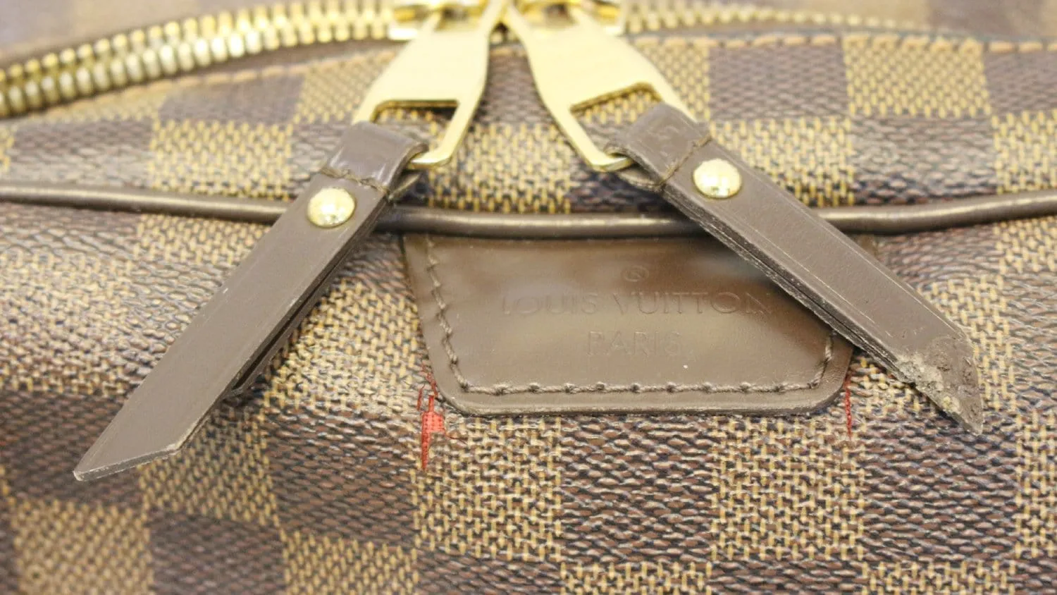 LOUIS VUITTON Damier Ebene Rivington PM Shoulder Bag - Sale ( Damage Please see the pictures )