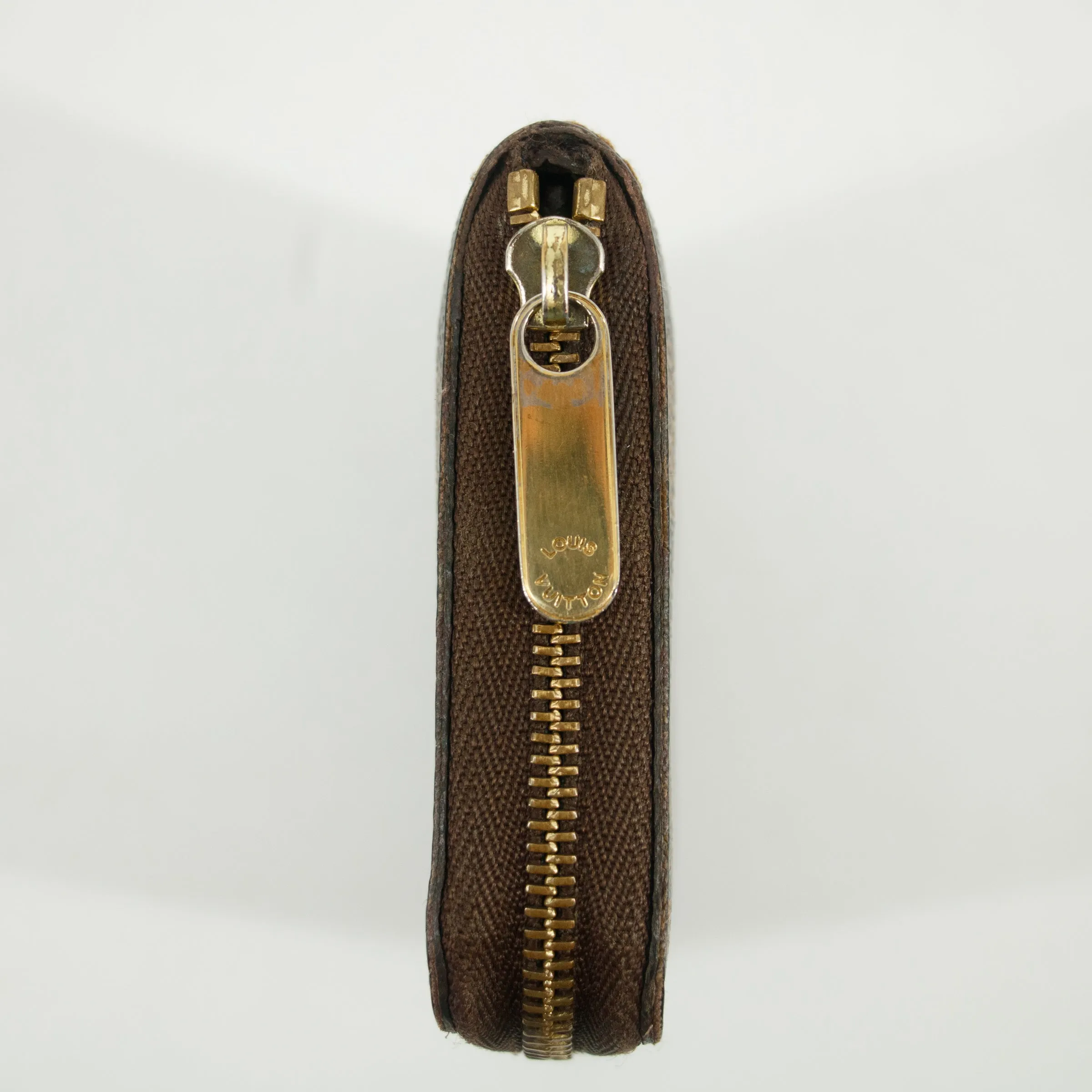 Louis Vuitton Damier Ebene Zippy Coin Purse Brown #2988
