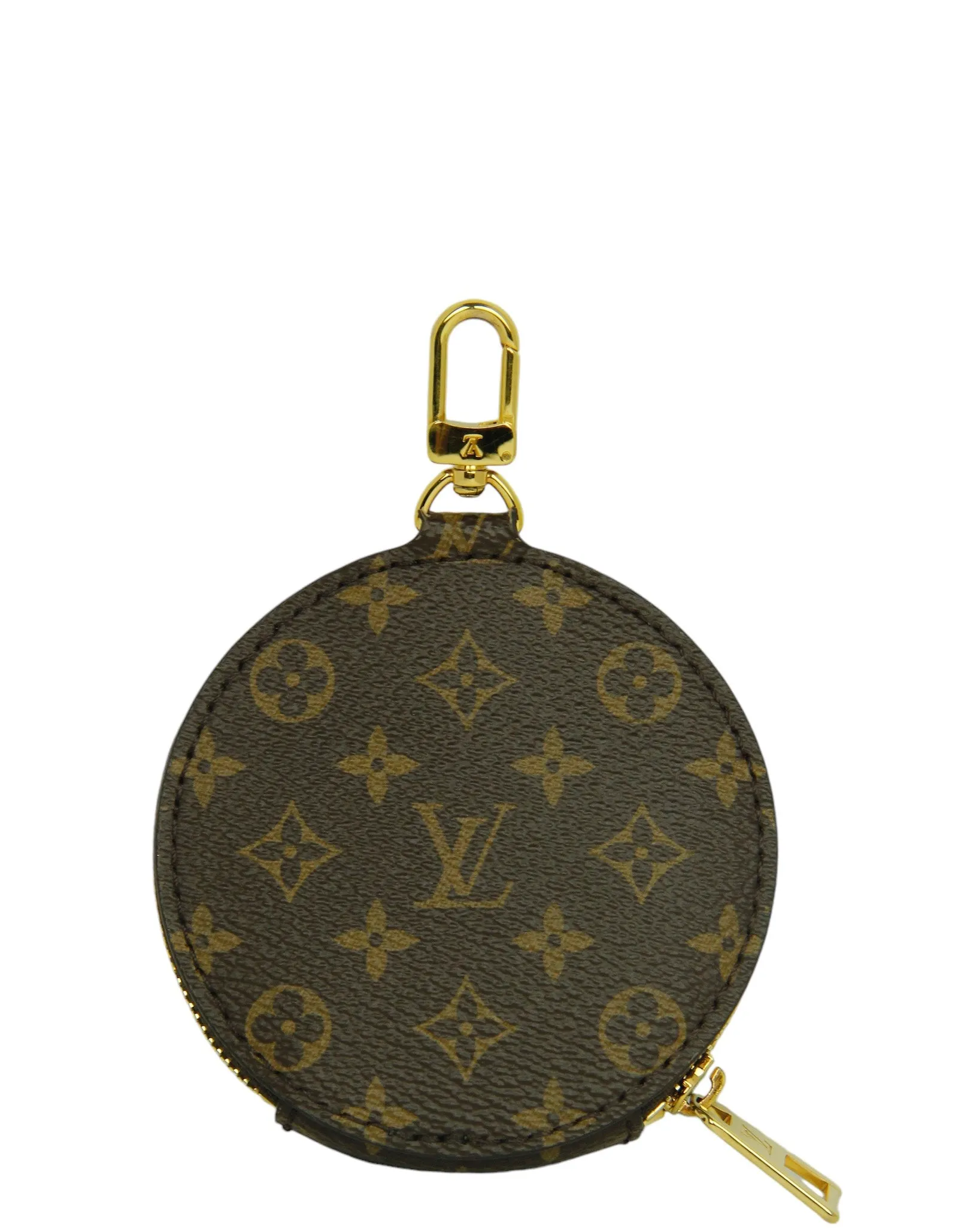 Louis Vuitton Monogram/ Red Multi Pochette Accessories Round Coin Purse