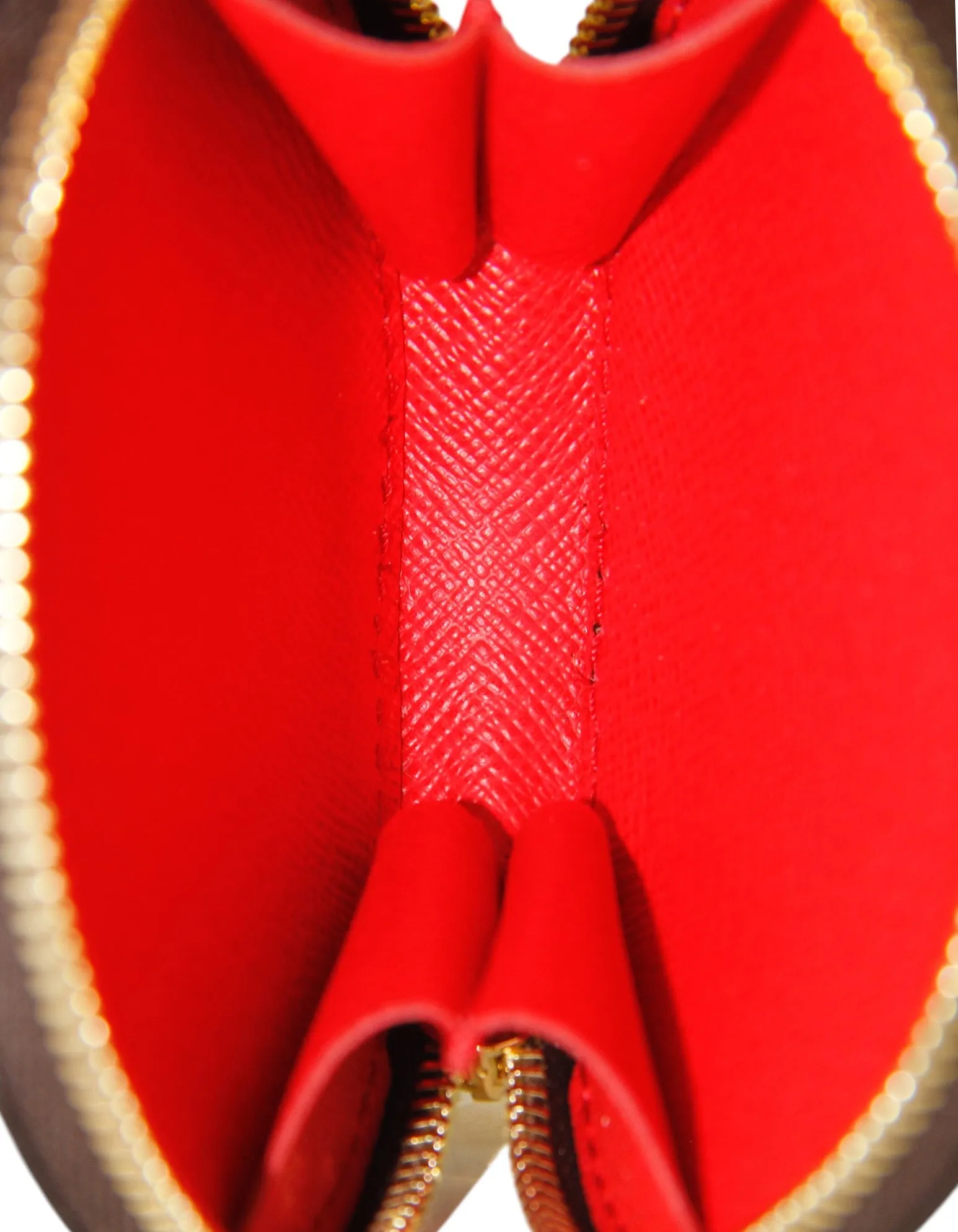 Louis Vuitton Monogram/ Red Multi Pochette Accessories Round Coin Purse