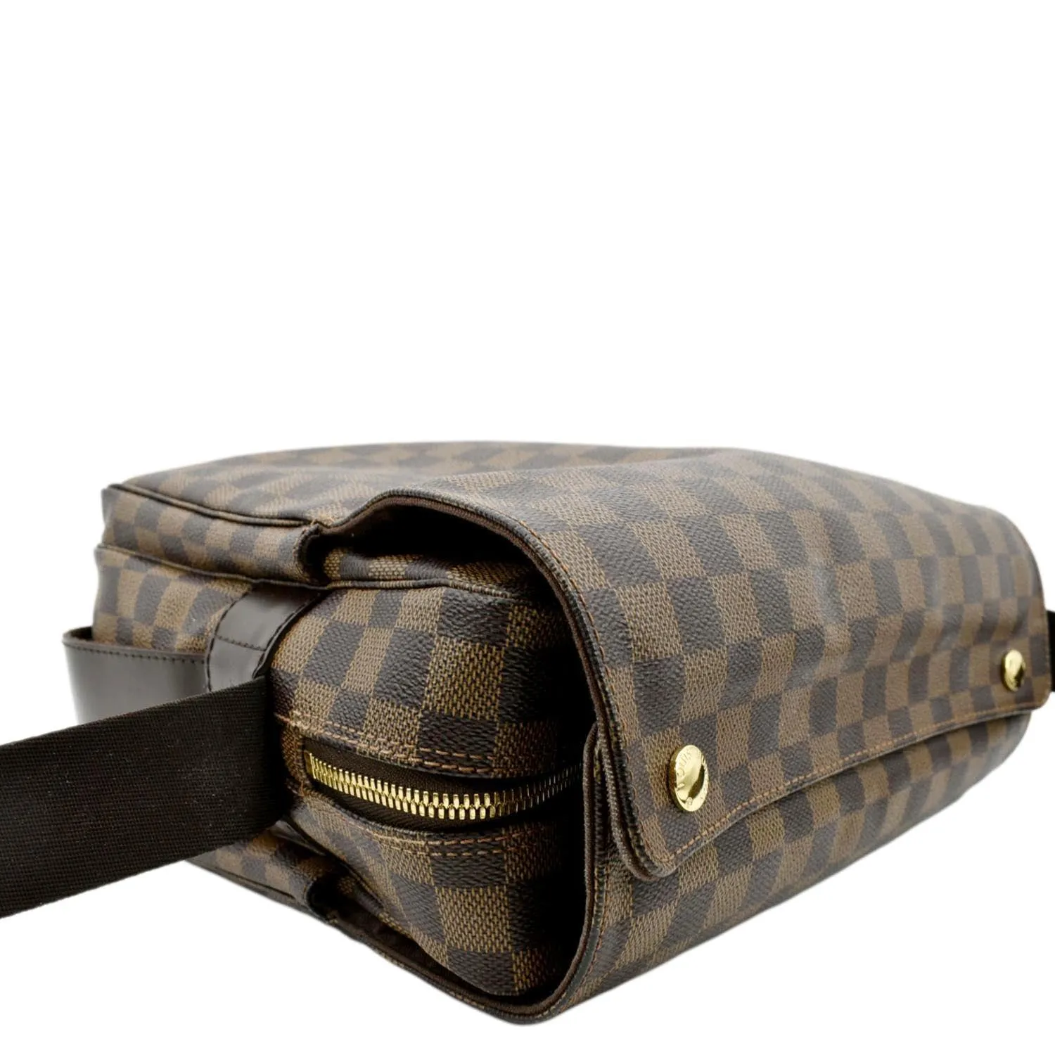 LOUIS VUITTON Naviglio Damier Ebene Messenger Bag Brown