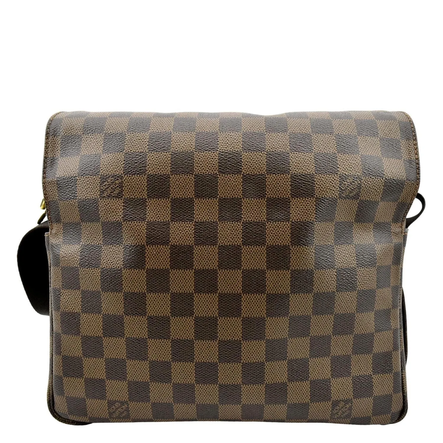 LOUIS VUITTON Naviglio Damier Ebene Messenger Bag Brown
