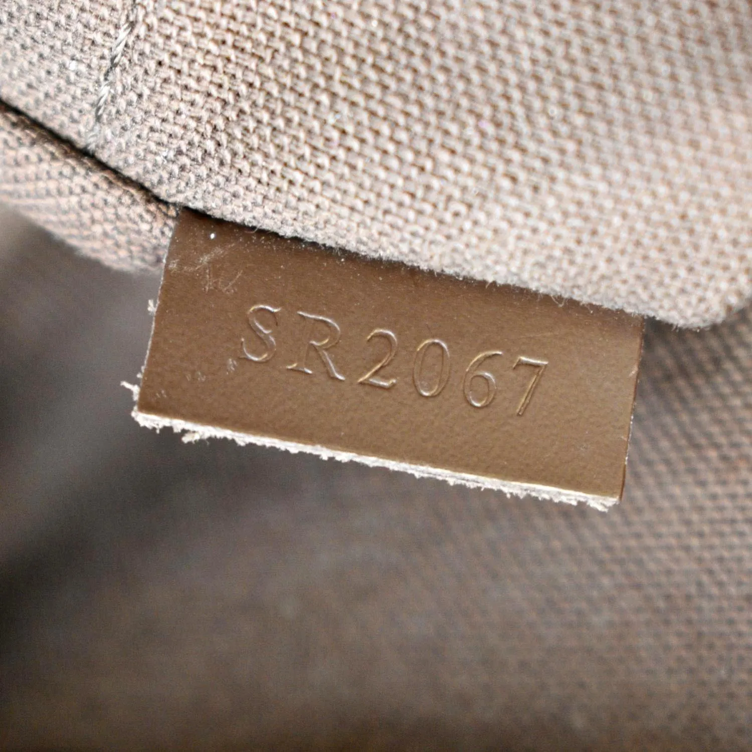 LOUIS VUITTON Naviglio Damier Ebene Messenger Bag Brown