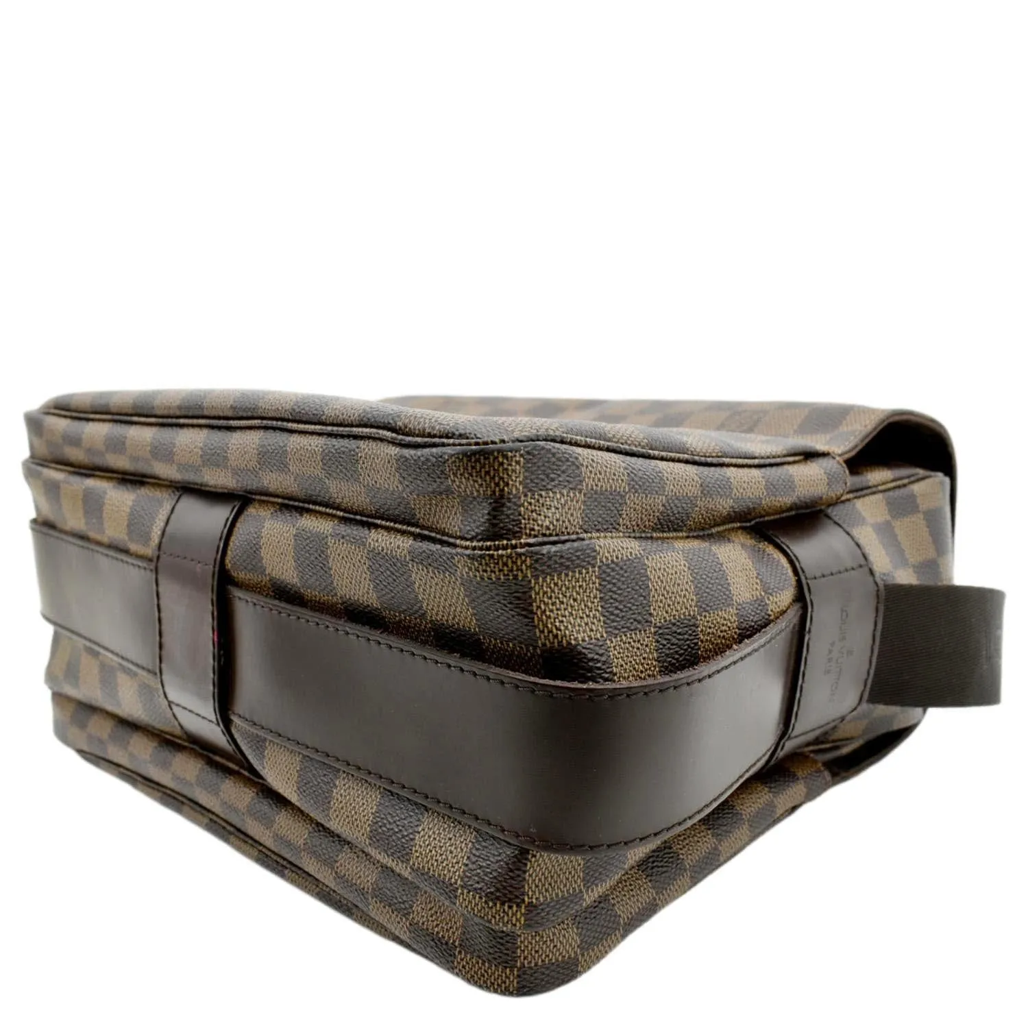 LOUIS VUITTON Naviglio Damier Ebene Messenger Bag Brown