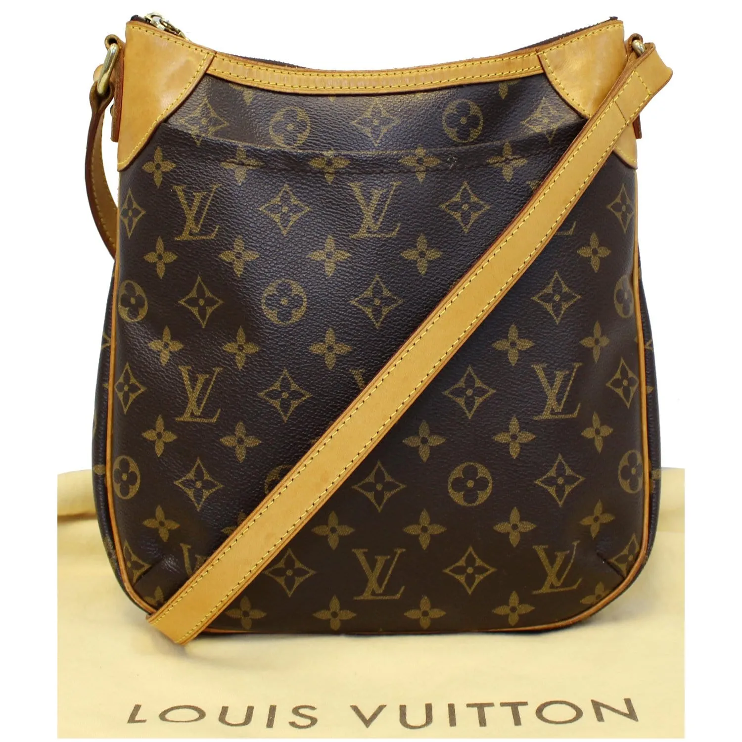 LOUIS VUITTON Odeon PM Monogram Canvas Shoulder Crossbody Bag Brown