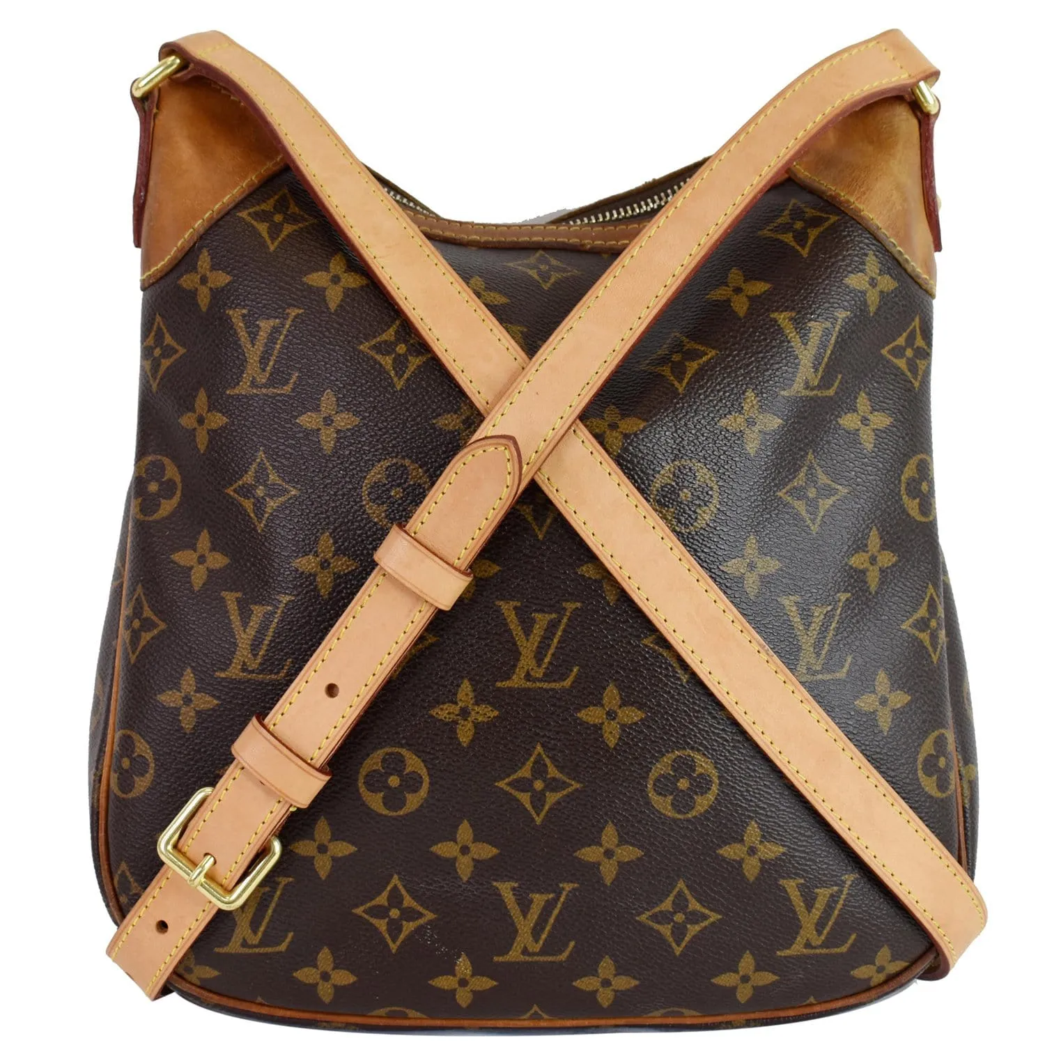 LOUIS VUITTON Odeon PM Monogram Canvas Shoulder Crossbody Bag Brown