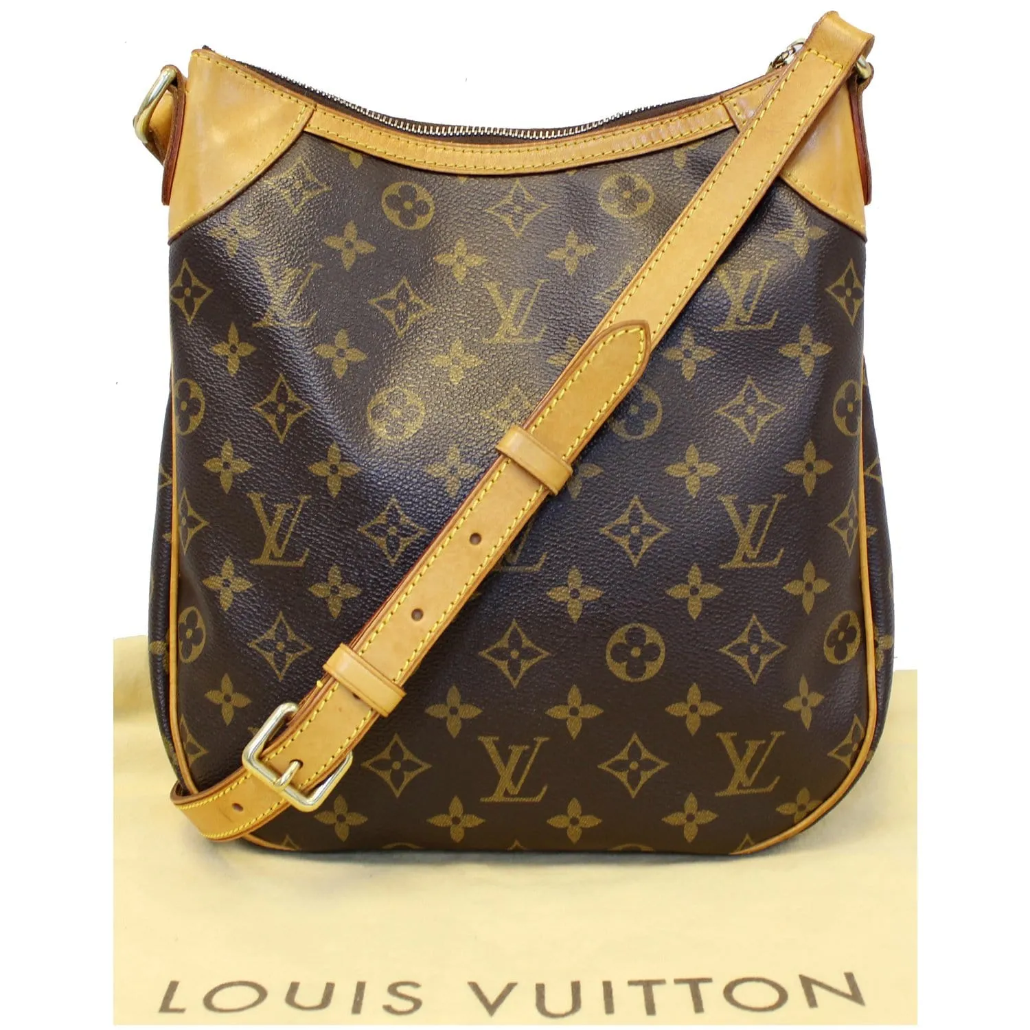 LOUIS VUITTON Odeon PM Monogram Canvas Shoulder Crossbody Bag Brown