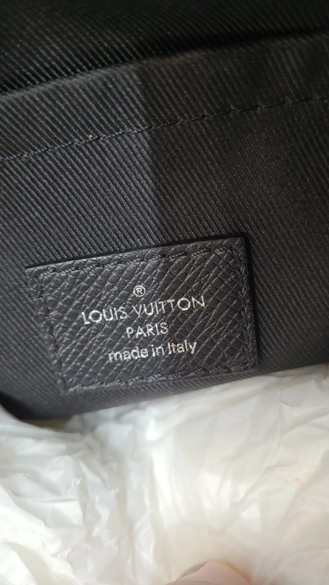 LOUIS VUITTON Outdoor Messenger Eclipse Canvas Crossbody Bag Black