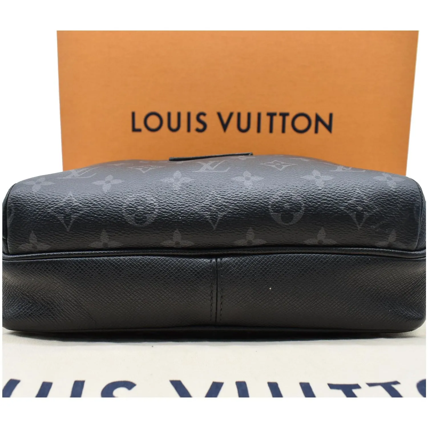LOUIS VUITTON Outdoor Messenger Eclipse Canvas Crossbody Bag Black