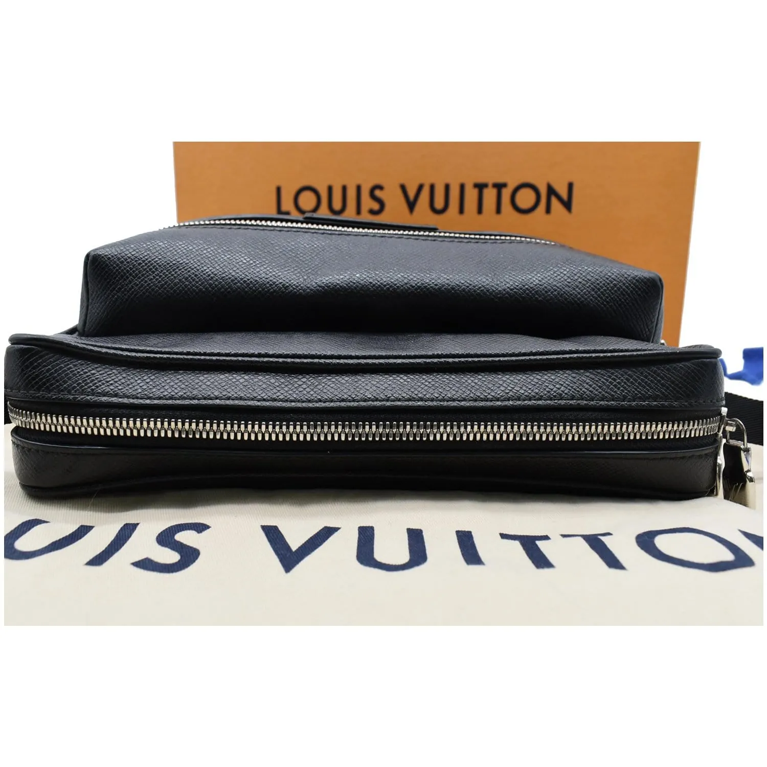 LOUIS VUITTON Outdoor Messenger Eclipse Canvas Crossbody Bag Black