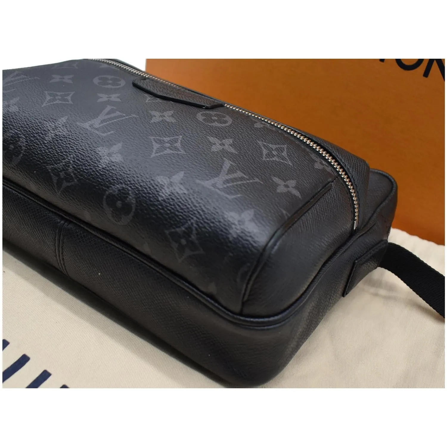 LOUIS VUITTON Outdoor Messenger Eclipse Canvas Crossbody Bag Black